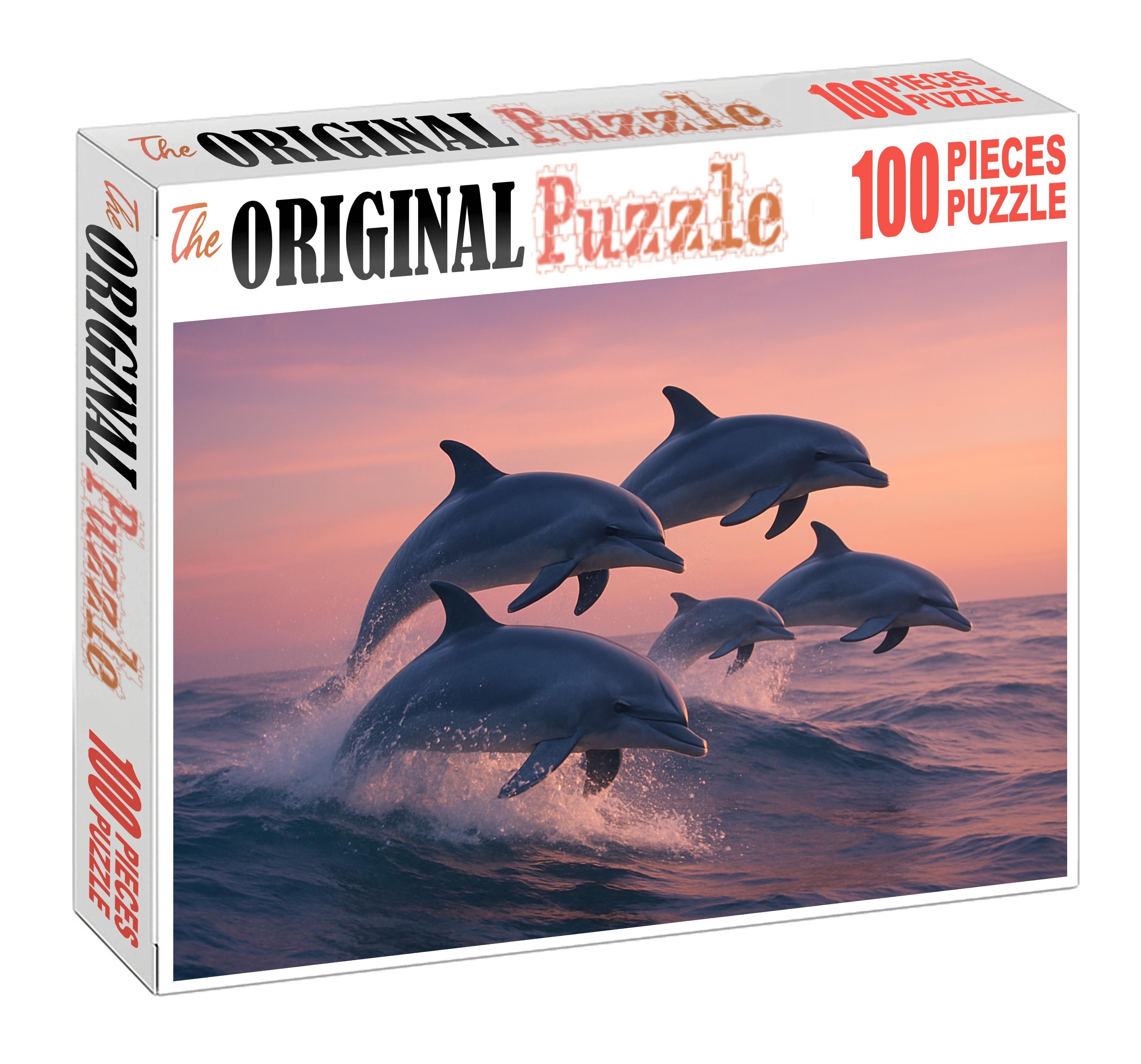 Duskwave Dolphin Sleek Mammal Of The Twilight Surf 200 Piece Puzzle