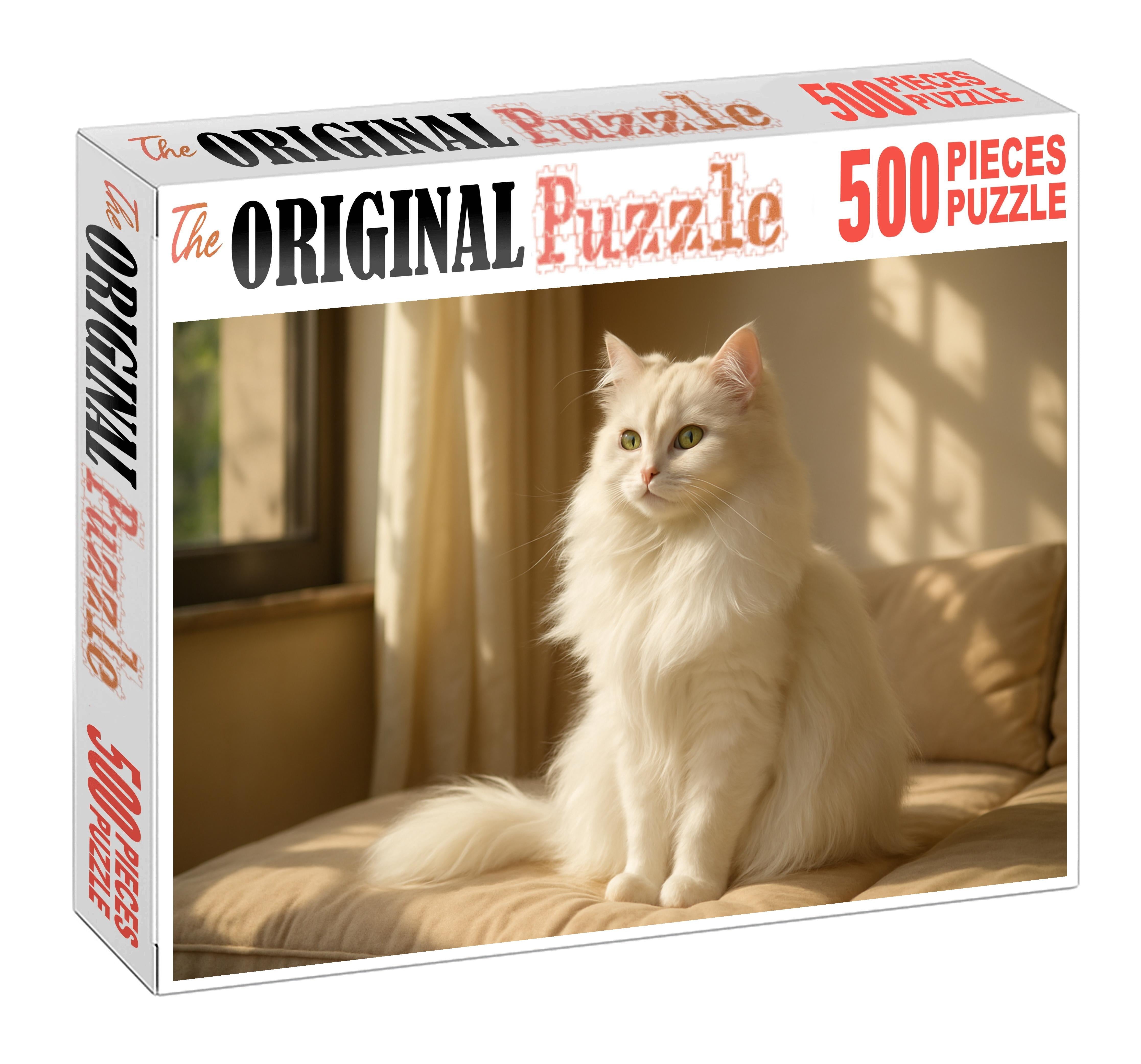 Pearl Whisper Silky White Longhair With Gentle Grace Challenging Puzzles