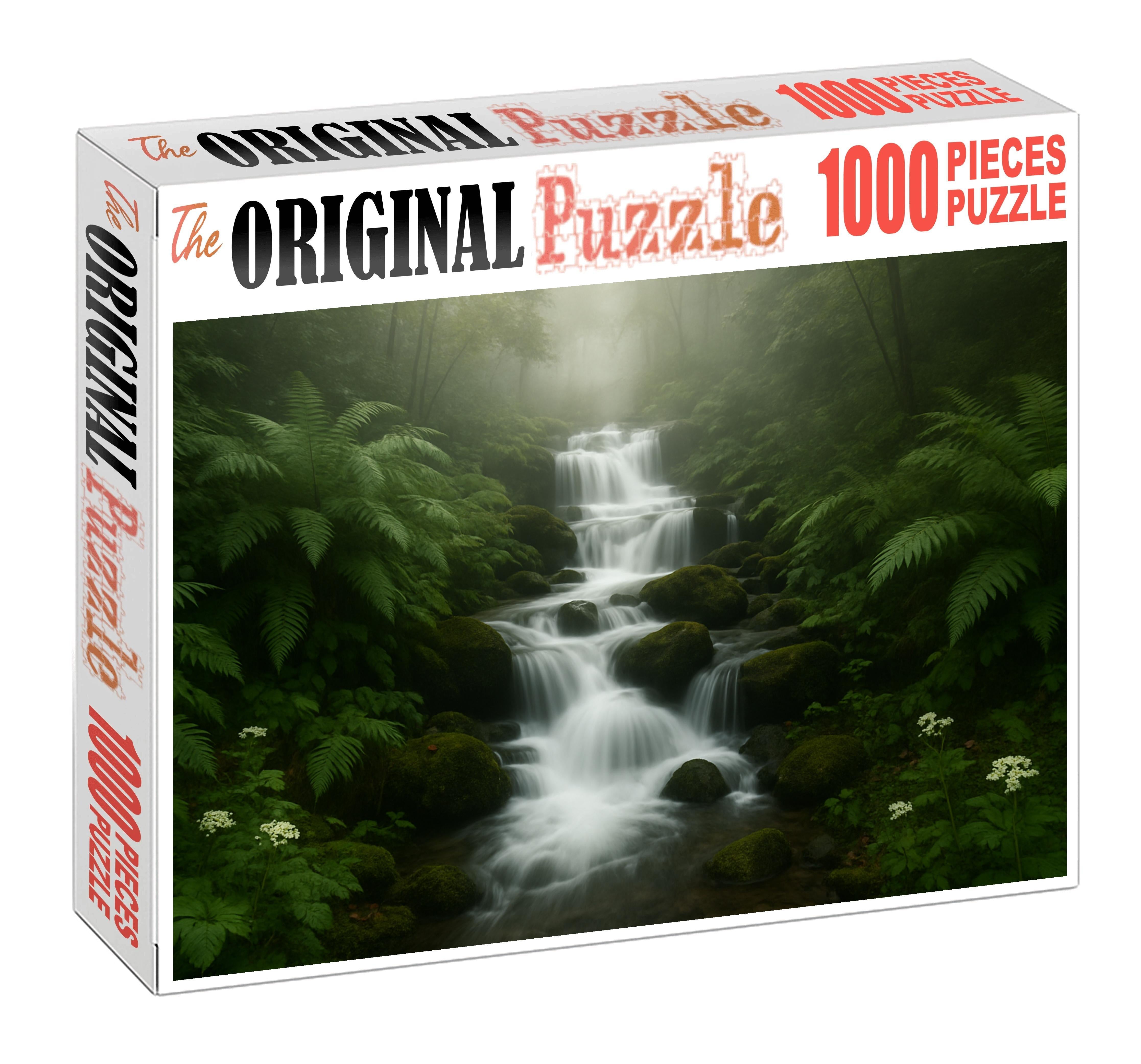 Cascade Of The Misty Glade 200 Piece Puzzle