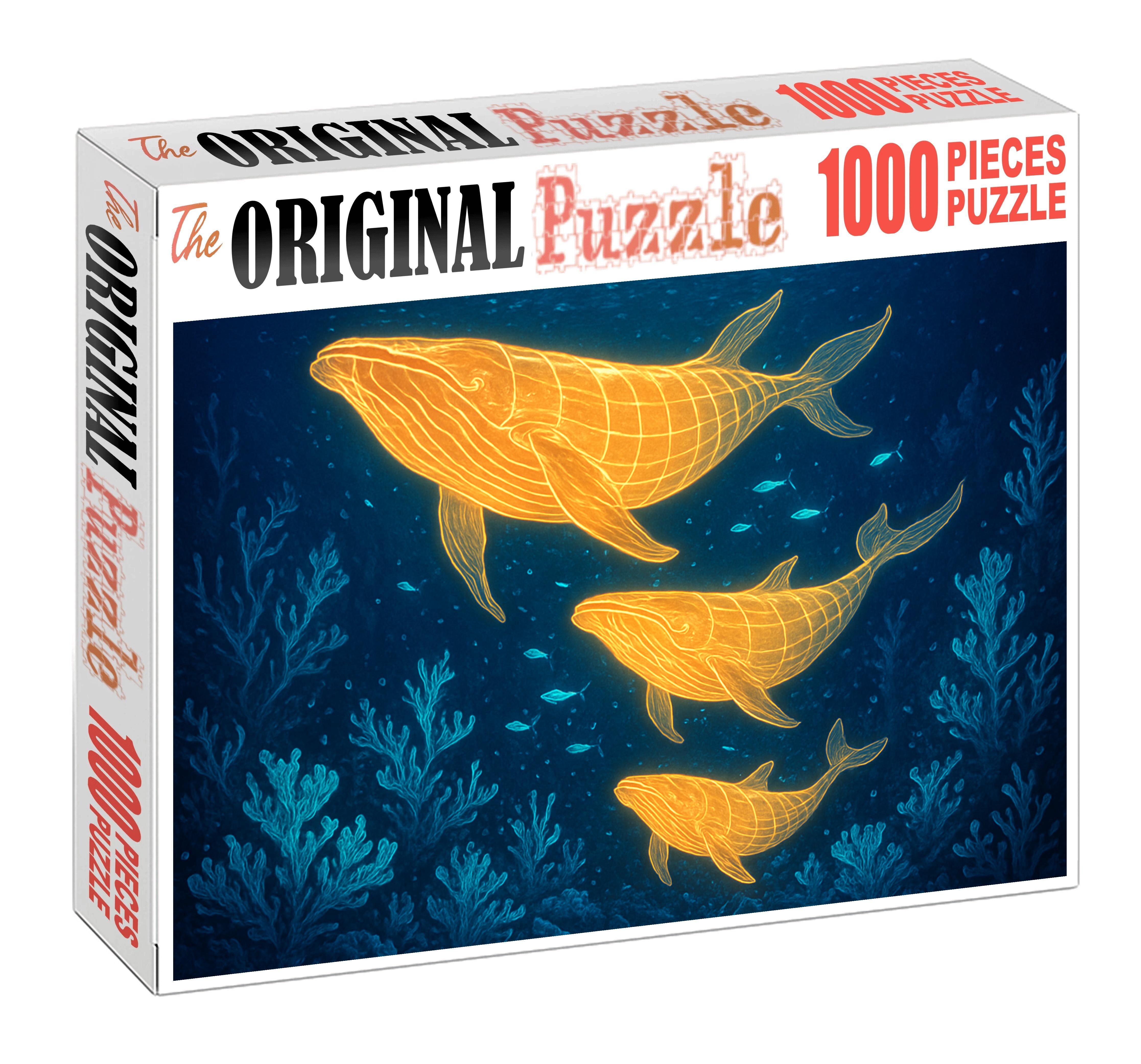 Whispering Lantern Whales 500 Piece Puzzle