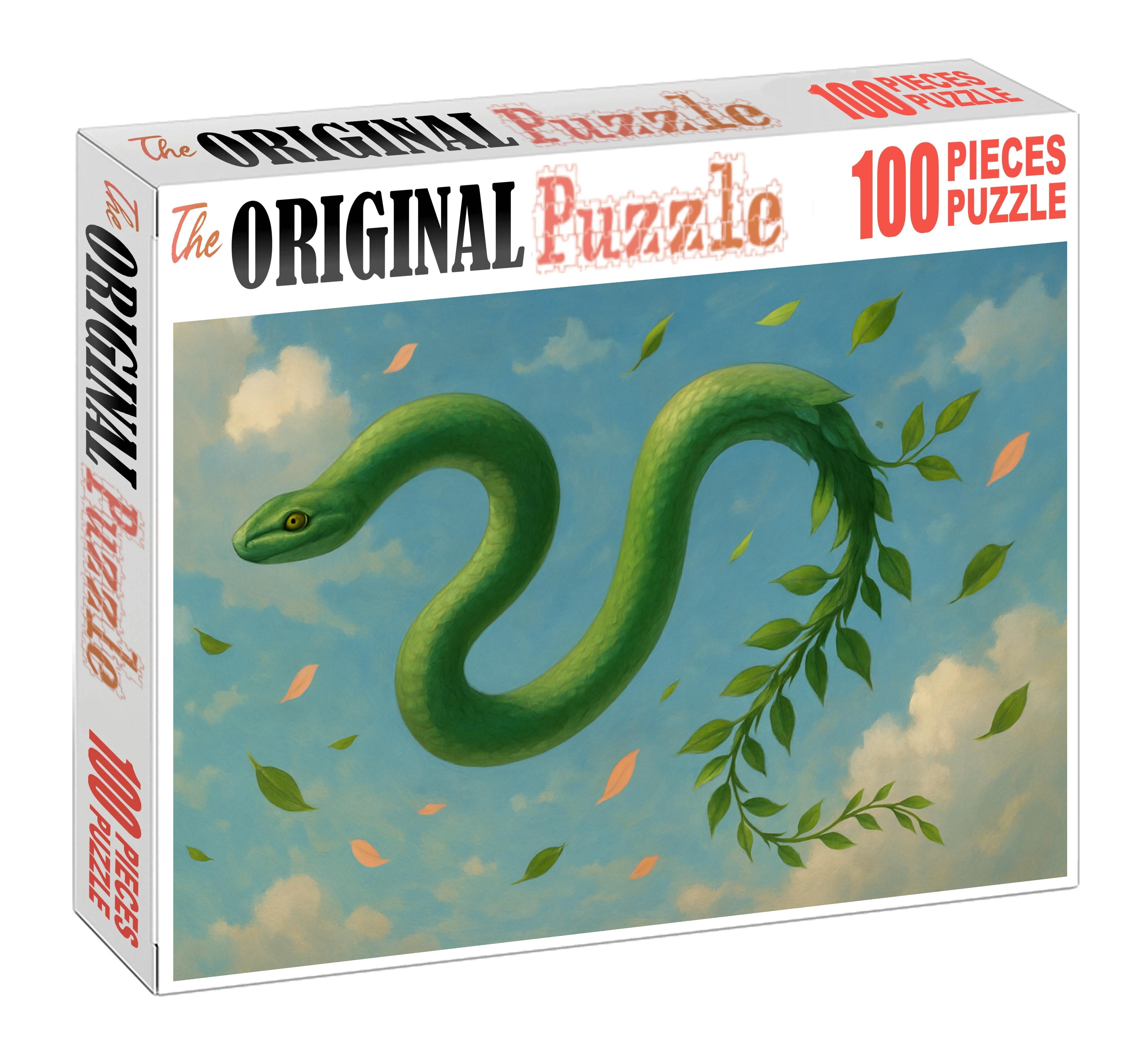Galevine Serpent Slender Wind Serpent With Vining Leaf Tail Large Format Puzzle