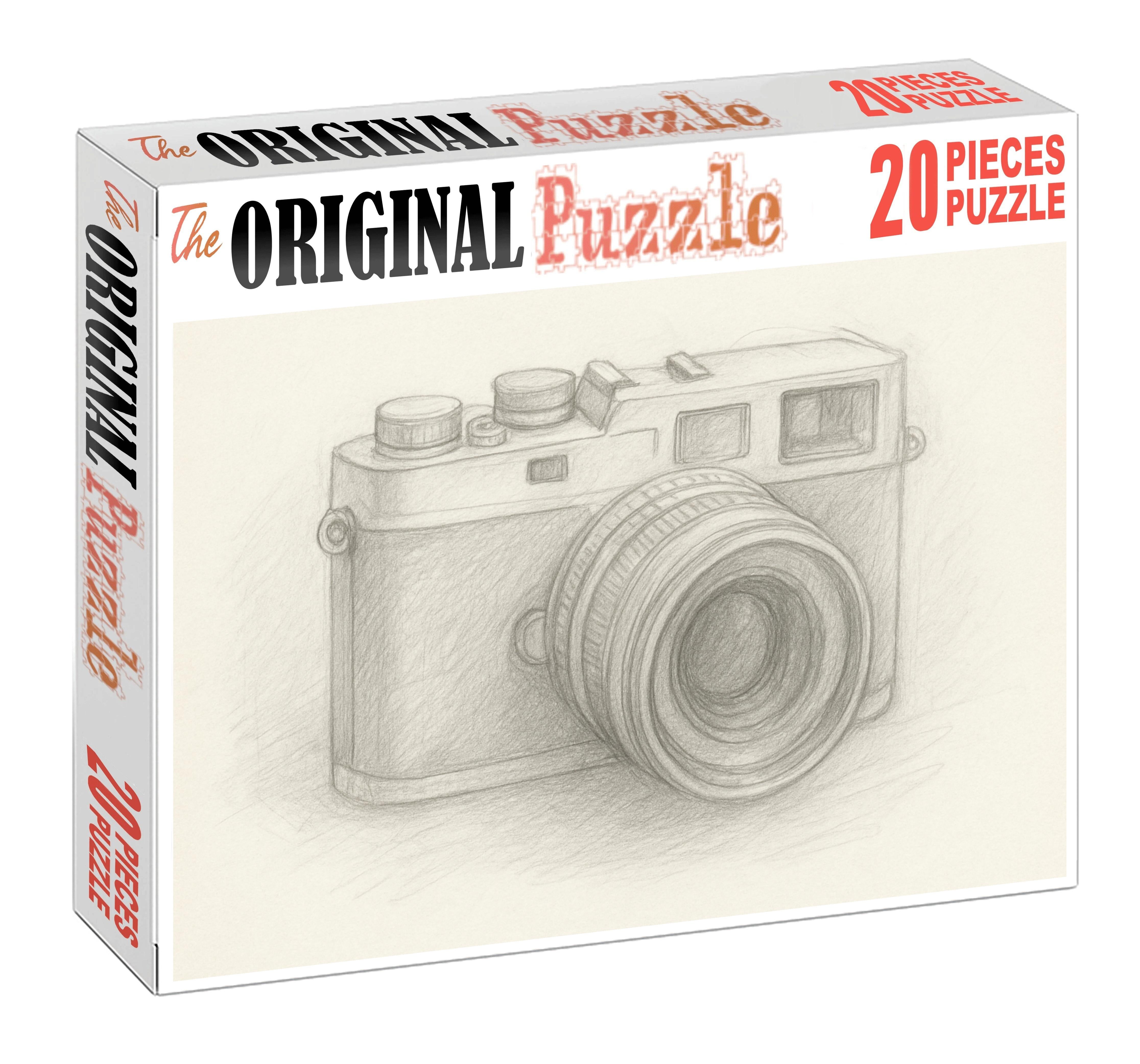 Vintage Camera Study Soft Pencil Rendering With Subtle Tonal Variation Puzzle Challenge