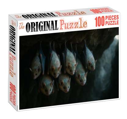 Pearlwing Bat Small Flying Mammal With Iridescent Fur And Echo-communication Custom Jigsaw Puzzle