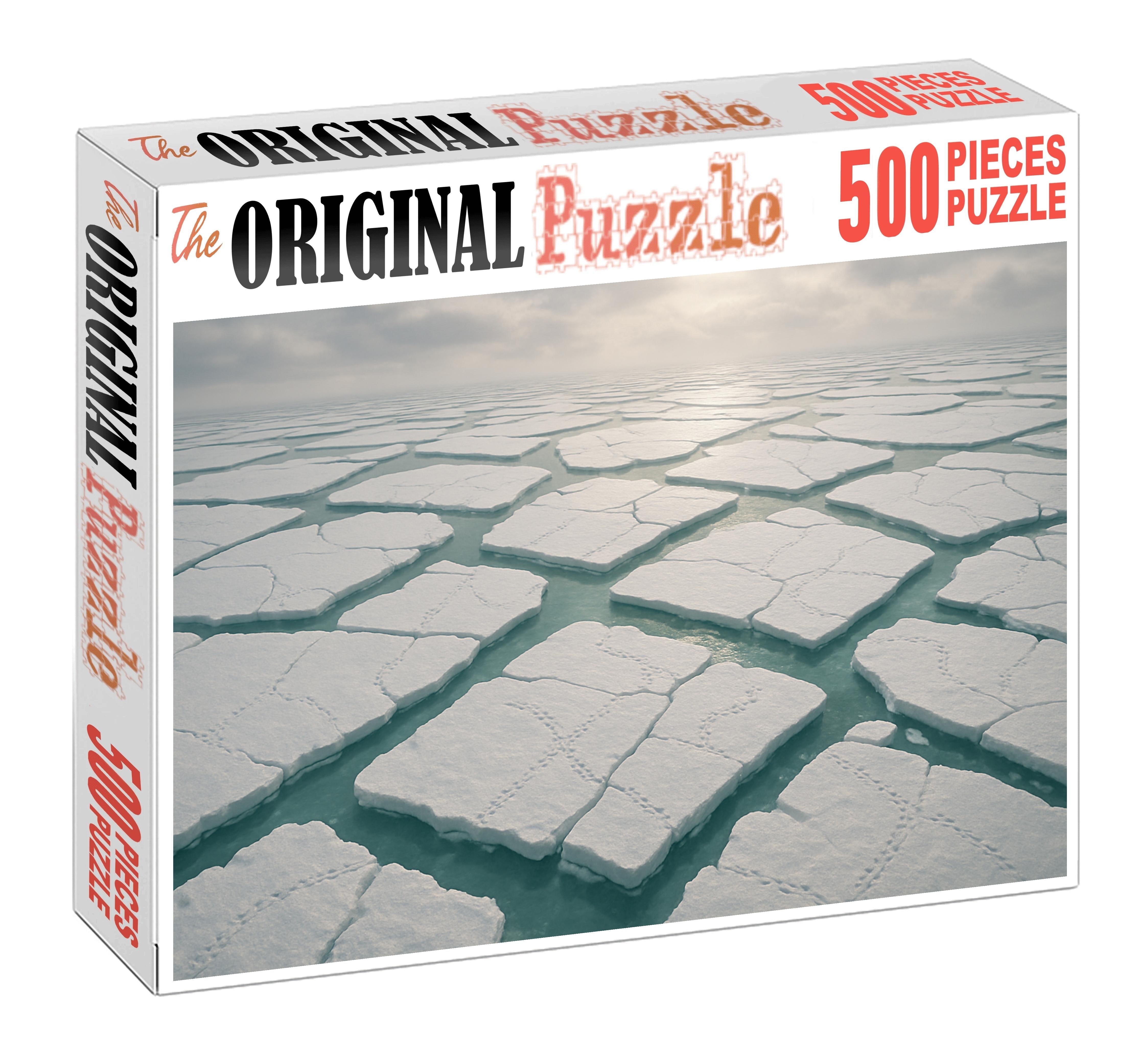 Frosted Ice Floe Edge 100 Piece Puzzle