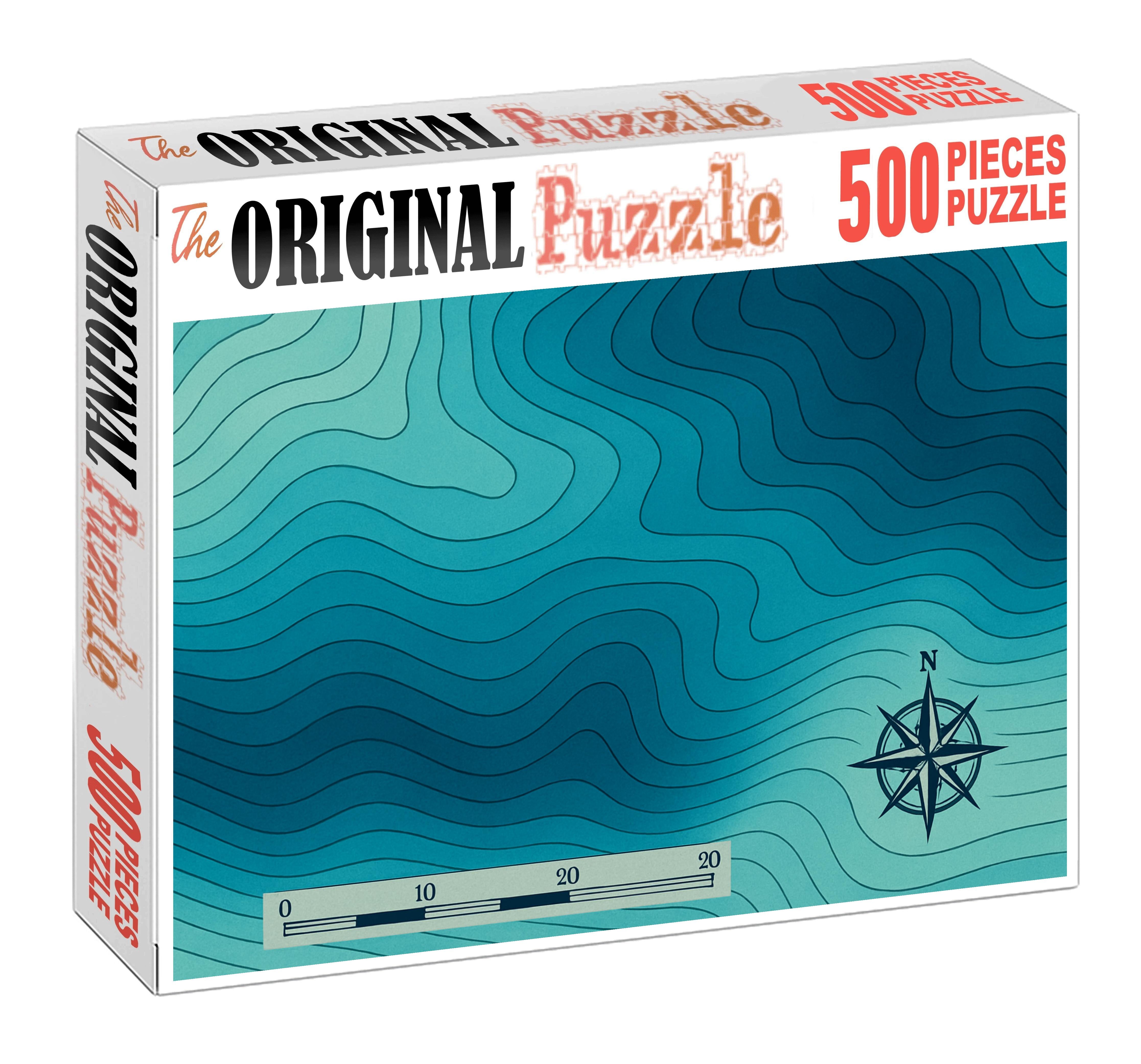 Bathymetric Contour Layering 20 Piece Puzzle