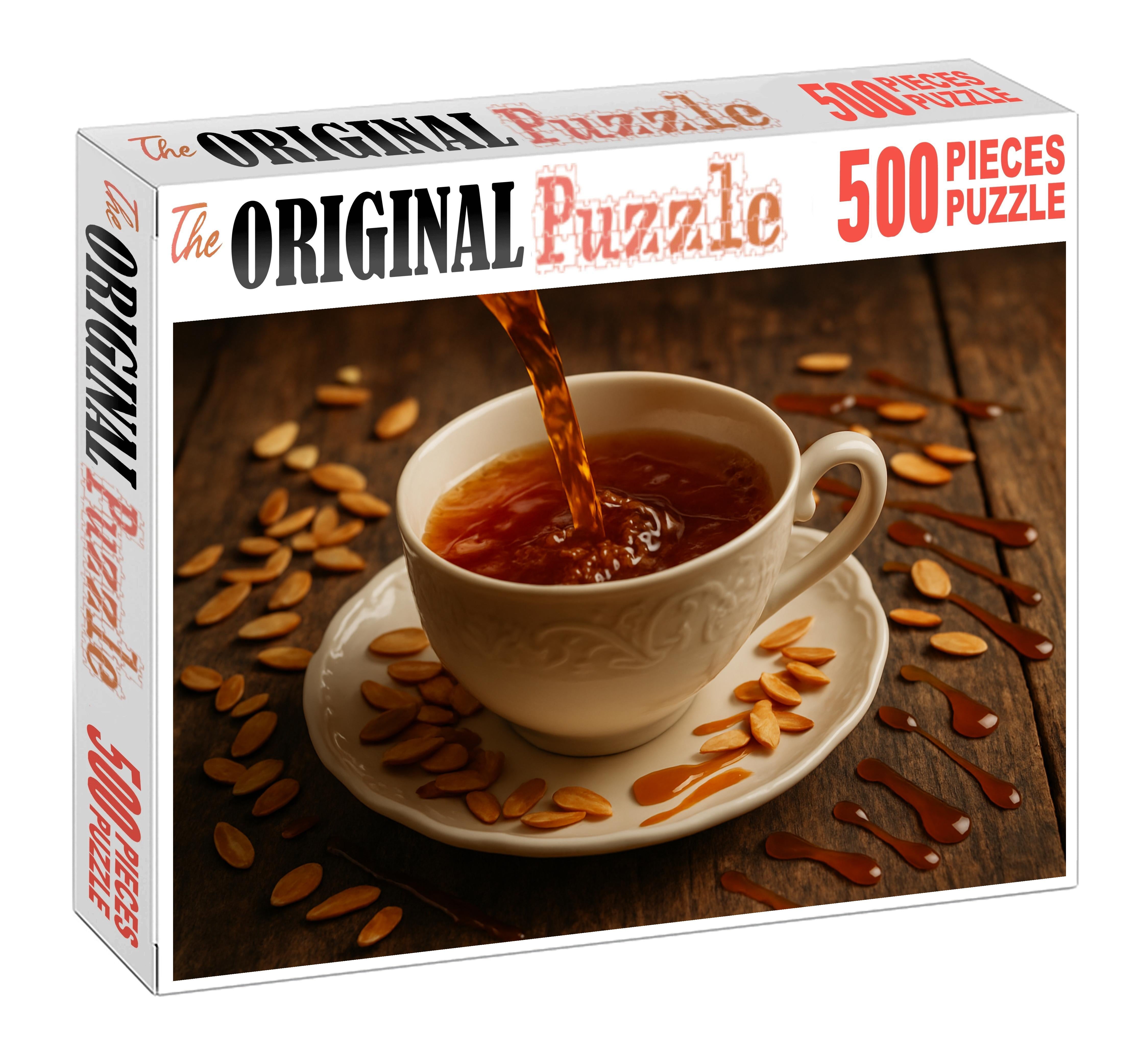 Amber Reverie Silky Black Tea With Toasted Almond And Caramel Swirls 50 Piece Puzzle