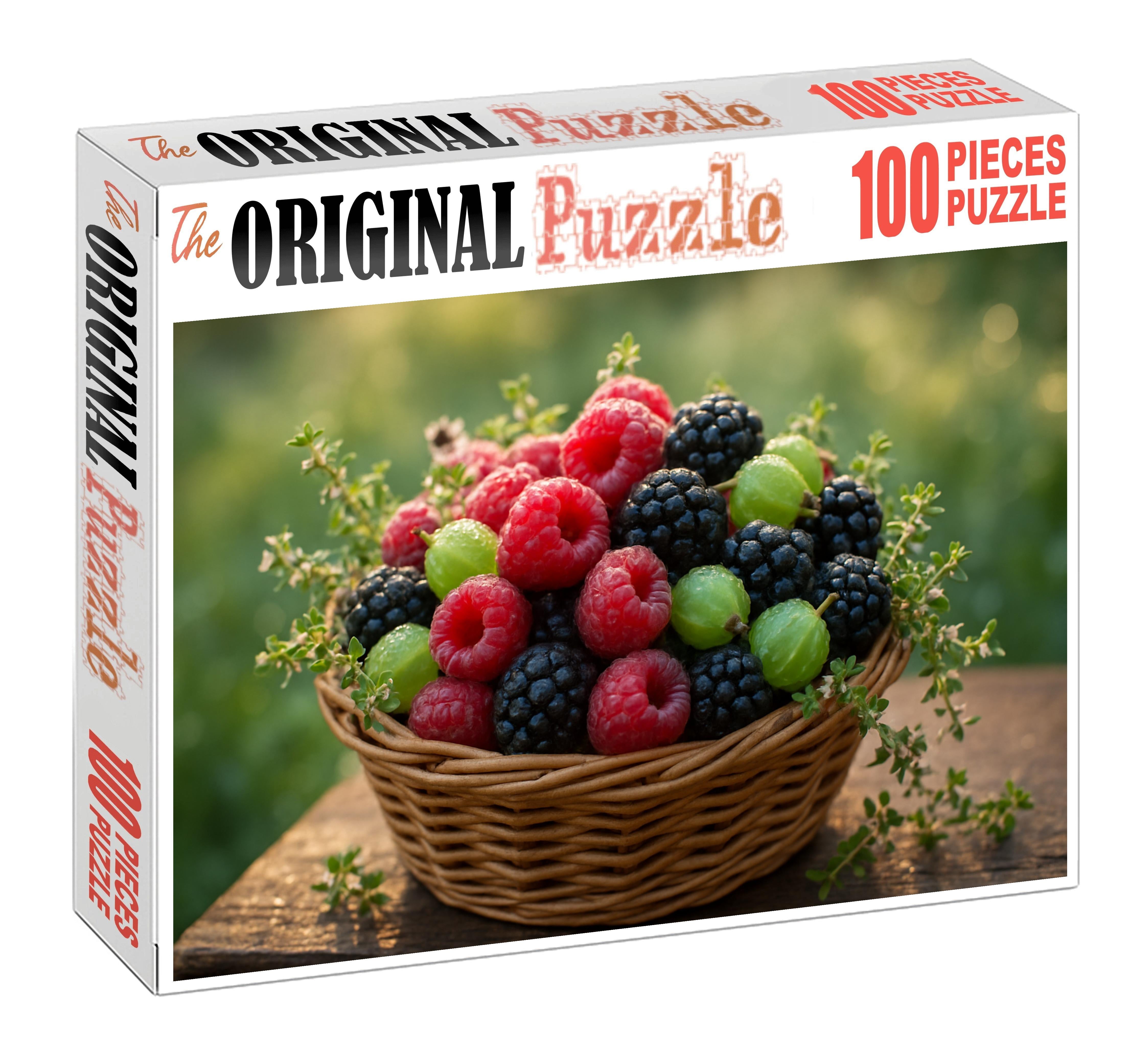 Morning Dew Berry Basket 20 Piece Puzzle