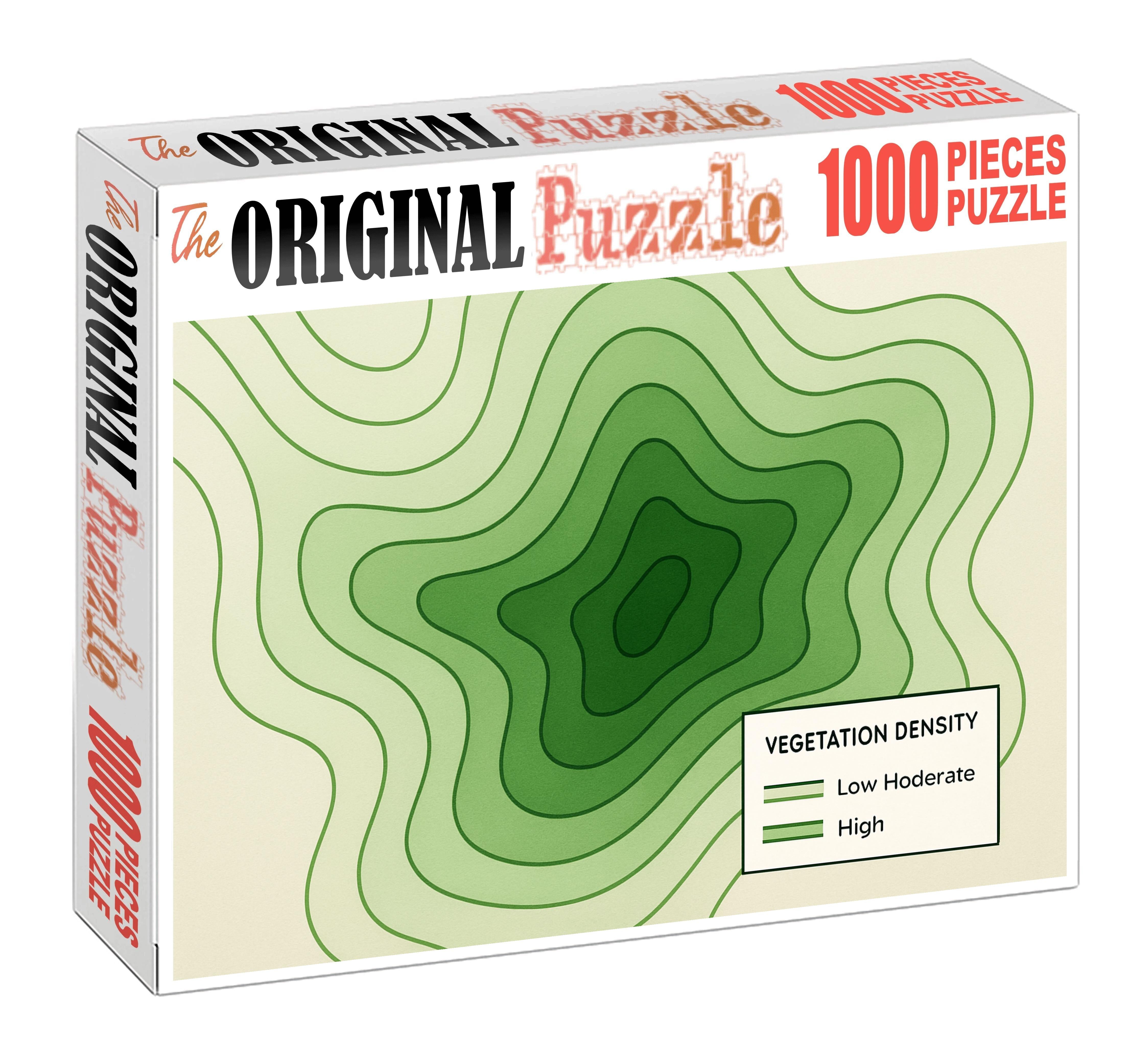 Vegetation Density Isoline Map 50 Piece Puzzle