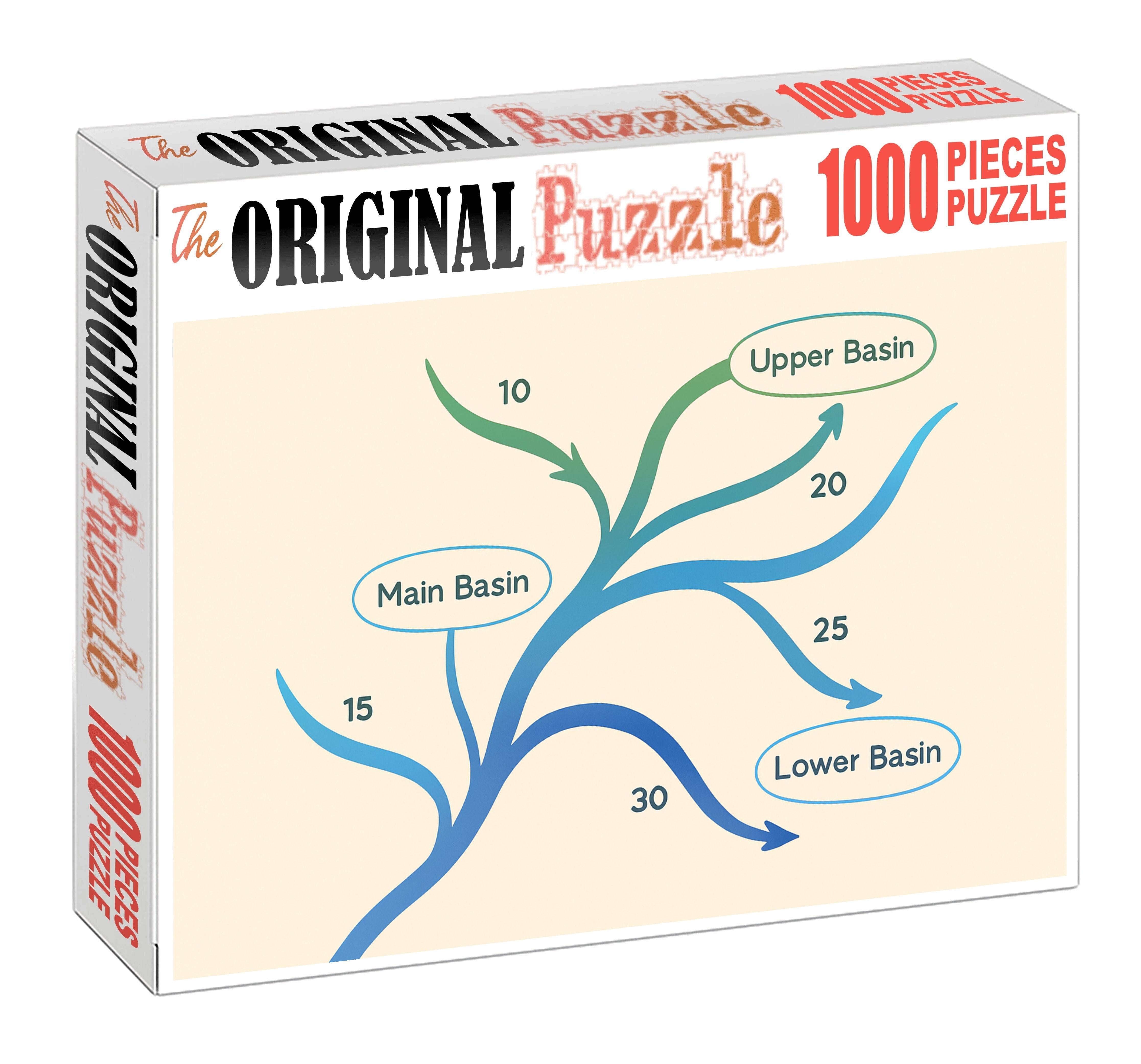 River Basin Flow Network Diagram Large Format Puzzle