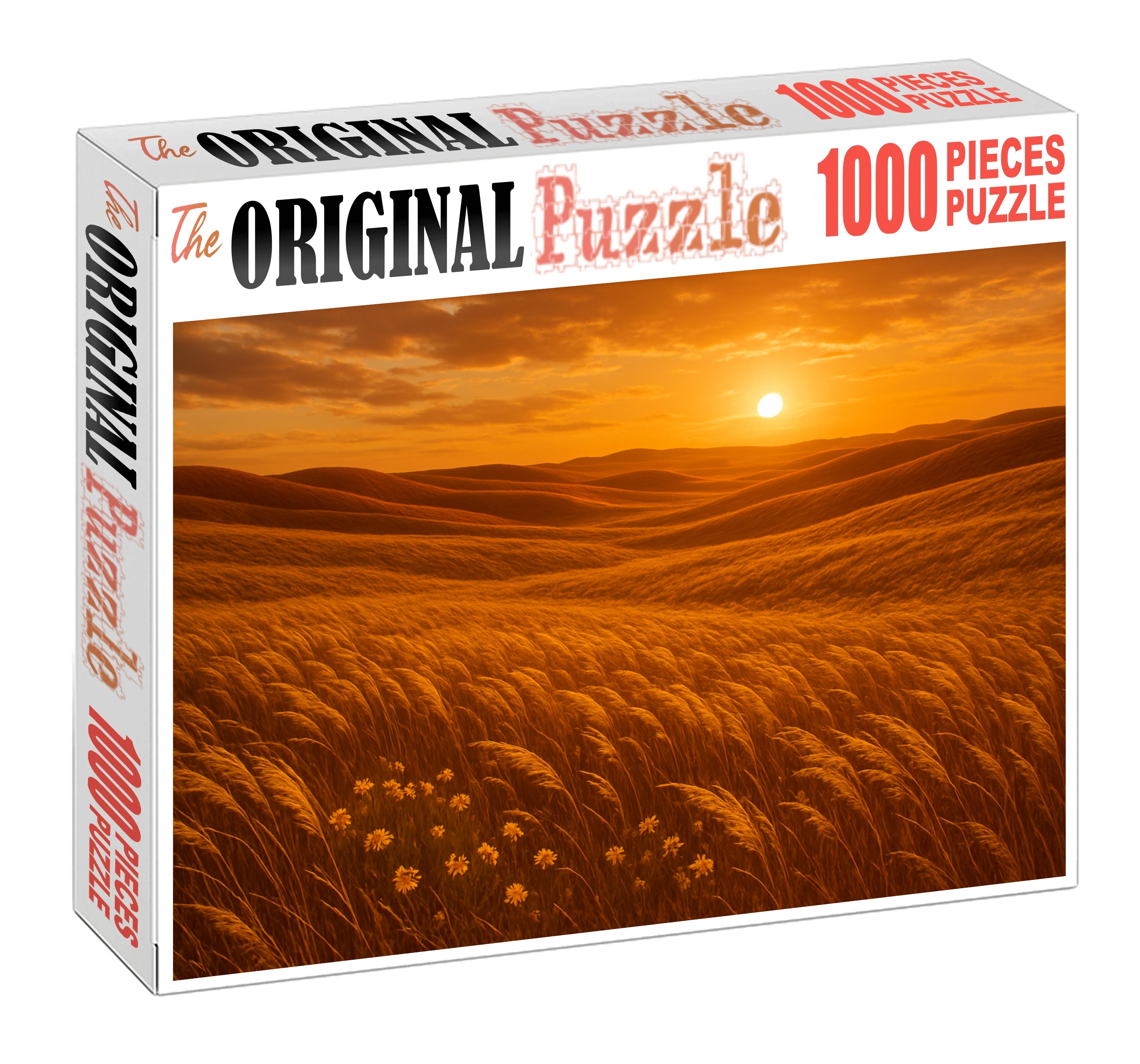 Amber Hills Plateau Custom Jigsaw Puzzle