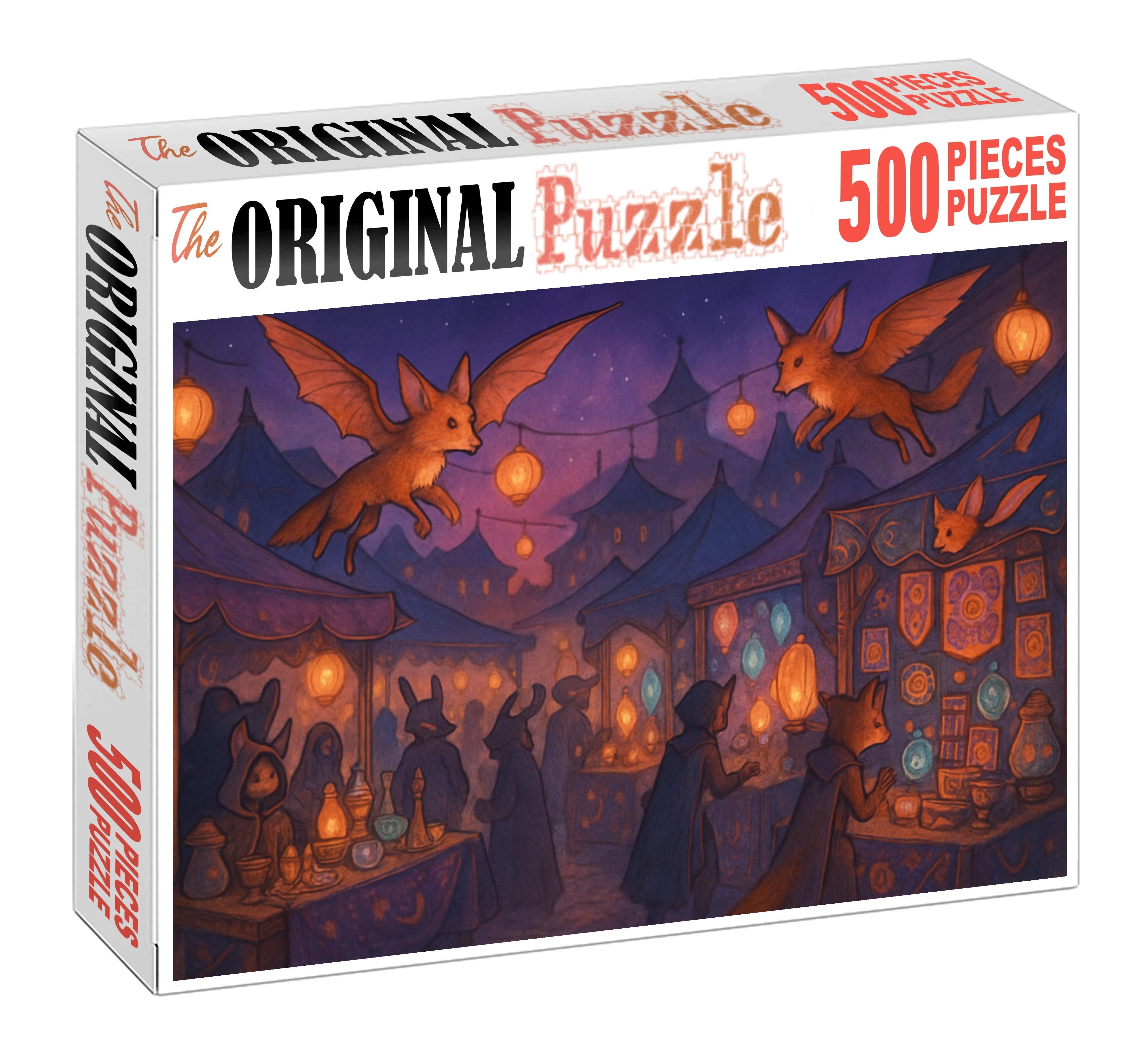 The Enchanted Market Of Twilight Wonders 300 Piece Puzzle