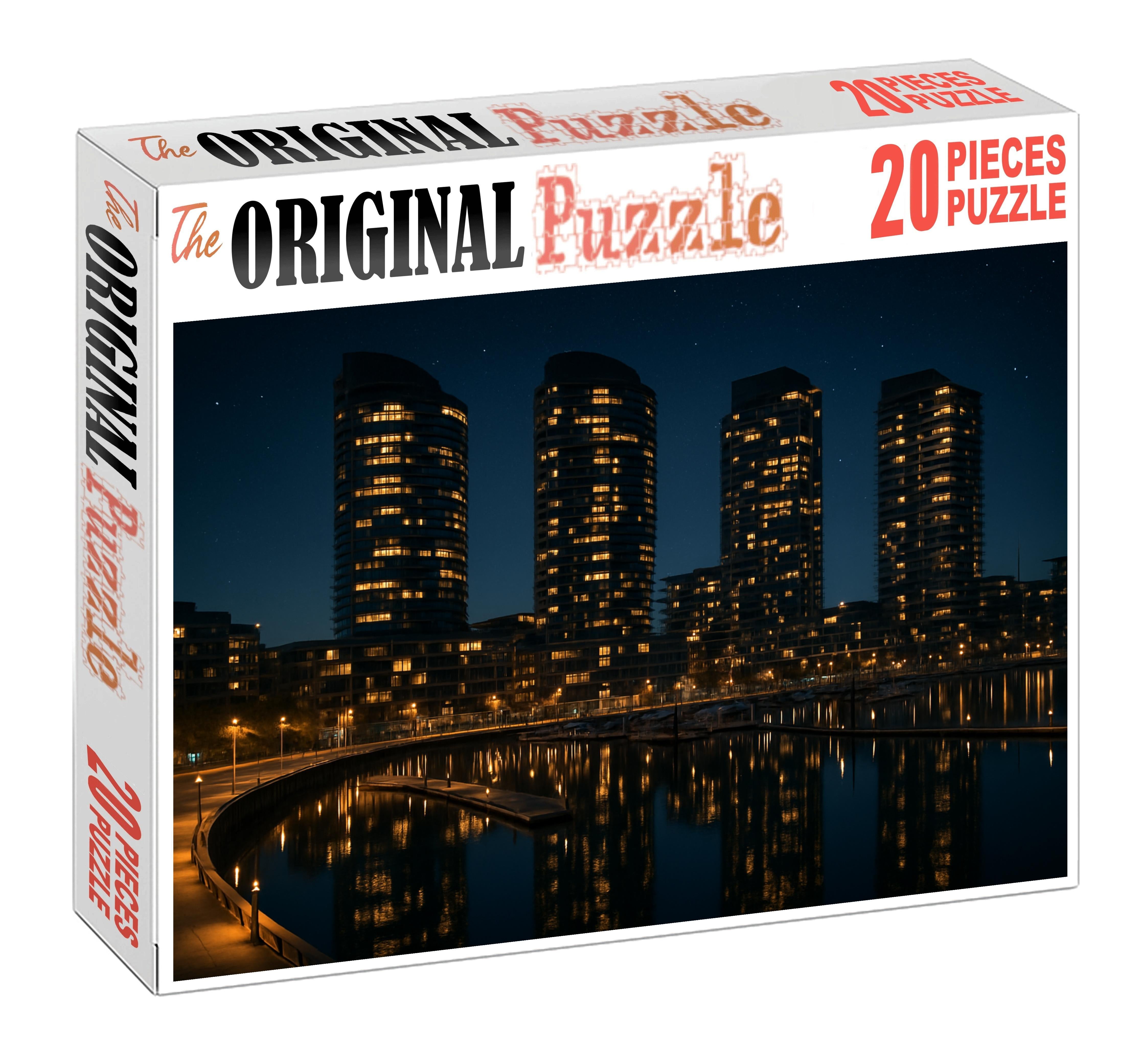 Melbourne Docklands Skyline Waterfront Innovation And Urban Renewal 100 Piece Puzzle