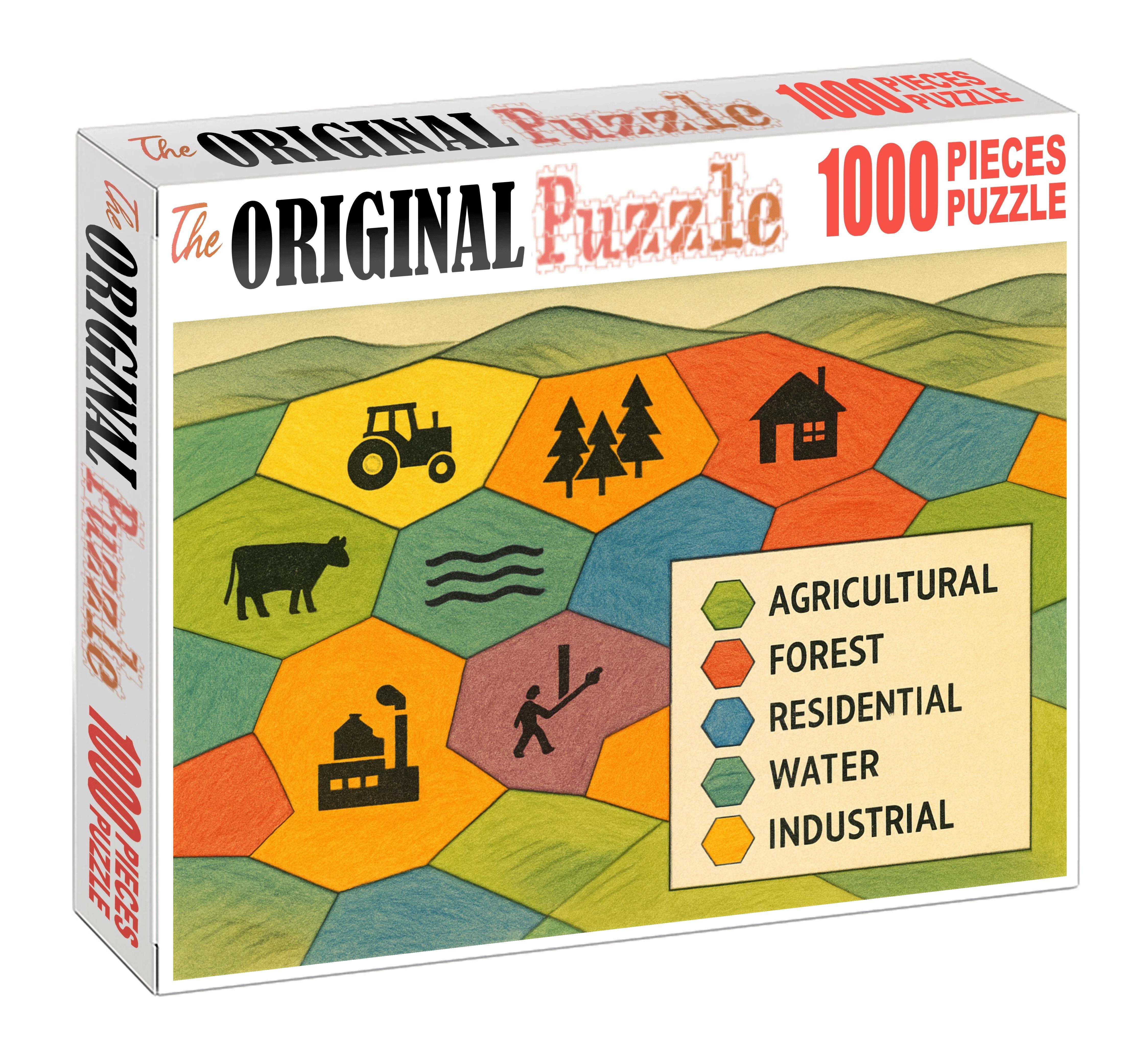 Cultural Landscape Pattern Map 300 Piece Puzzle