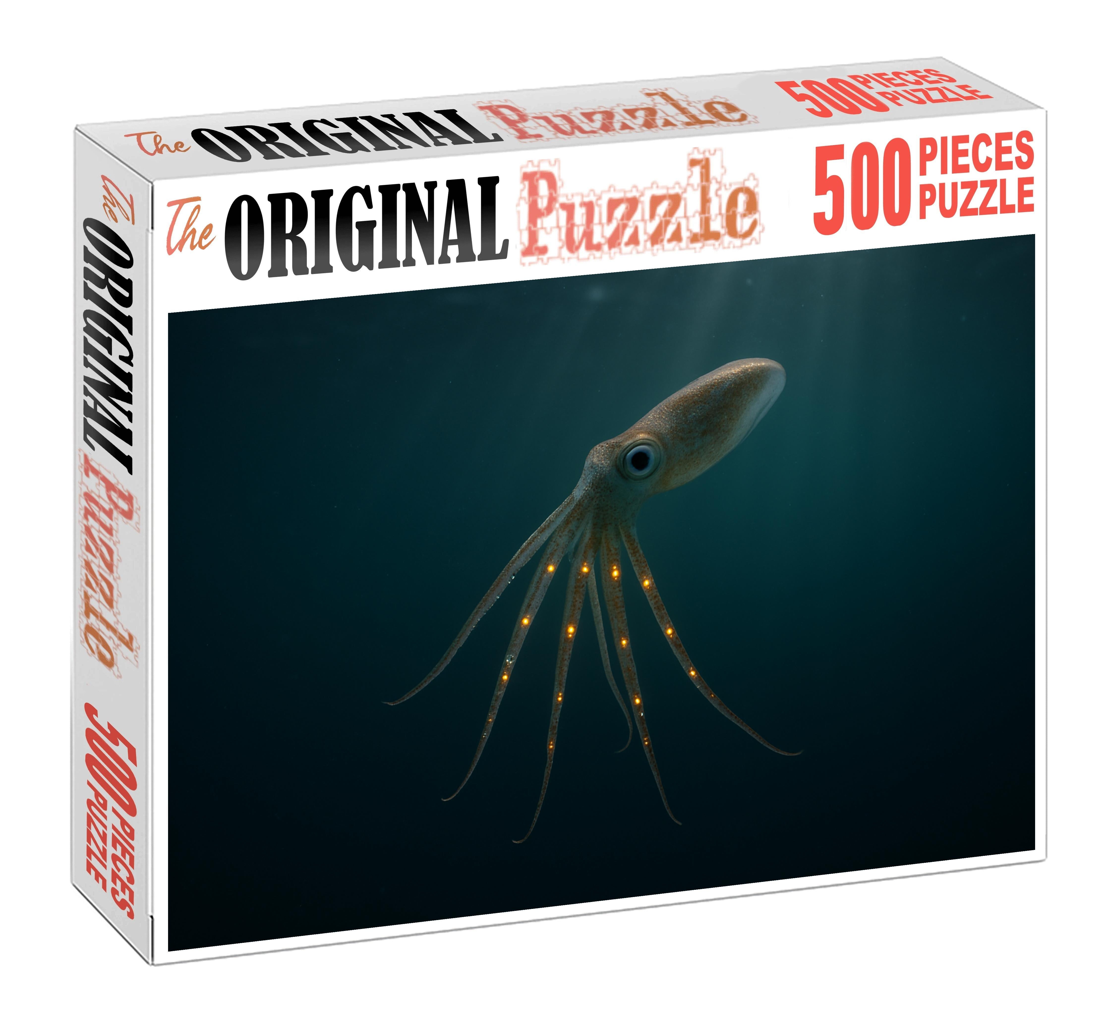 Amberglow Tentacle Squid Luminescent Hunter Of The Twilight Depths 200 Piece Puzzle