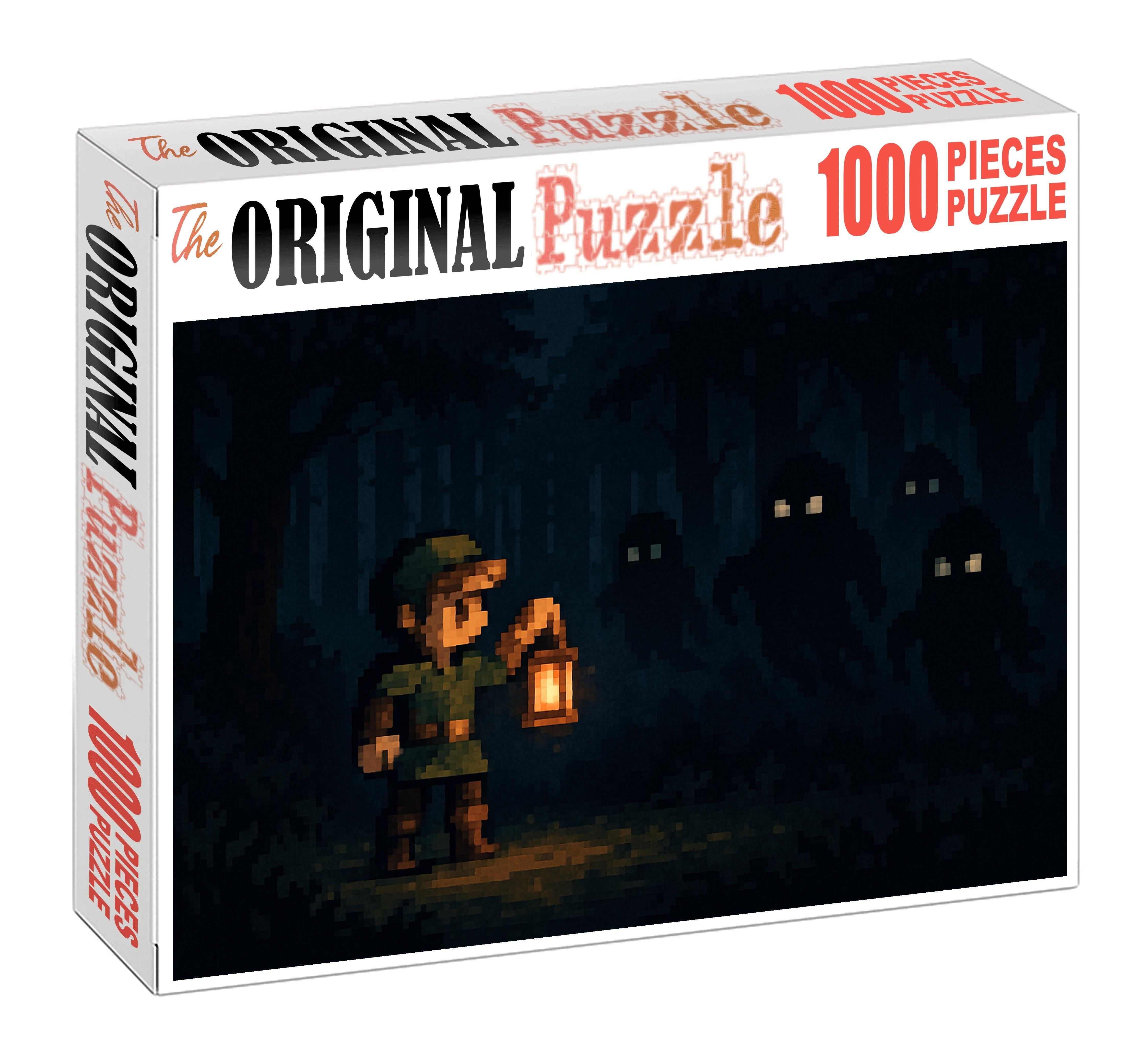 Pixel Art Horror Quest Chilling Retro Adventure 50 Piece Puzzle