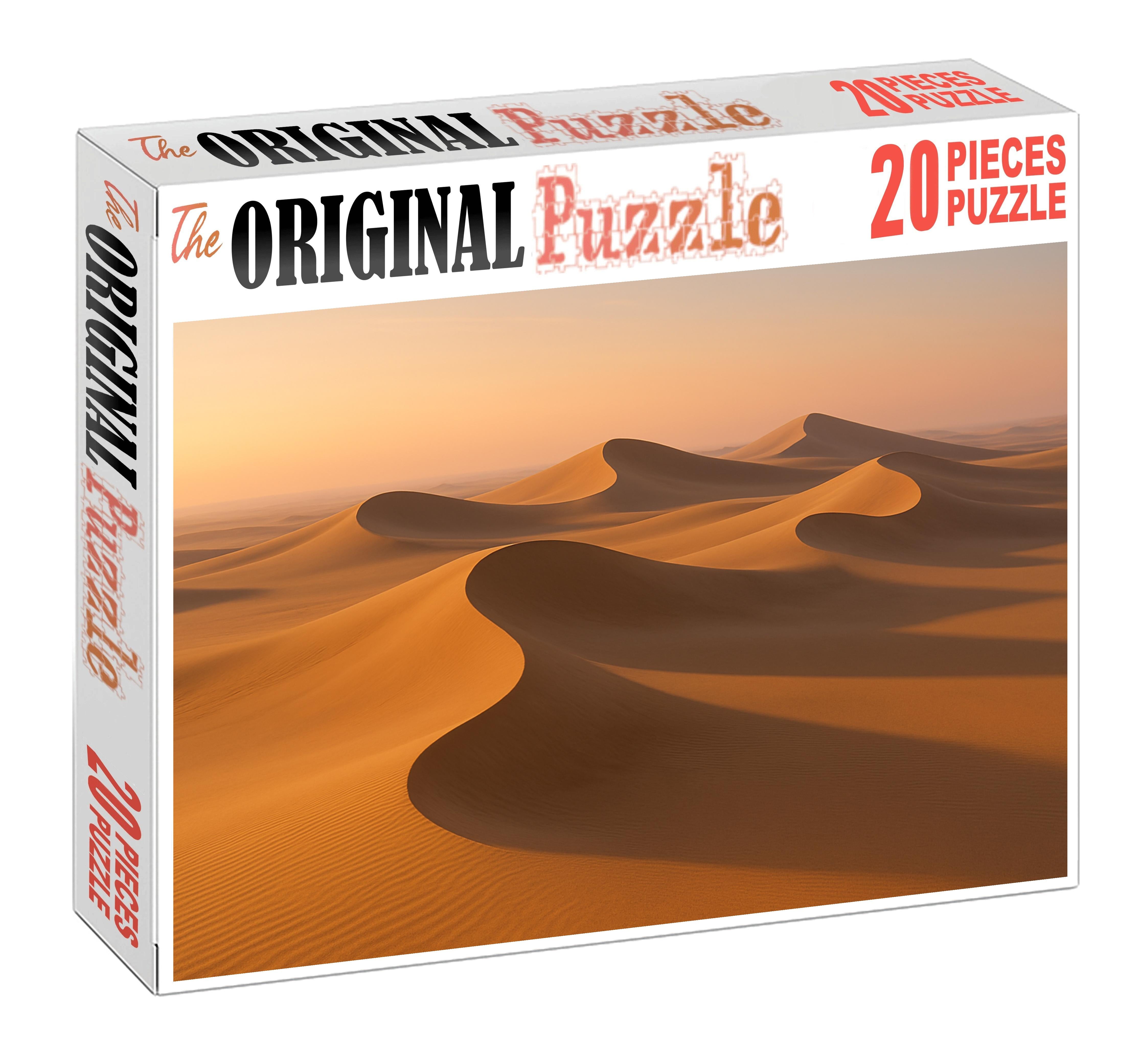 Amber Wave Dunes Golden Sands Under The Rising Sun Puzzle For Adults