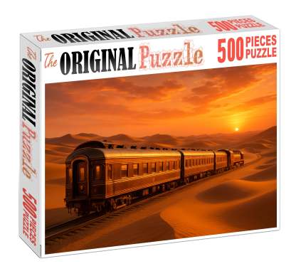 Golden Oasis Luxury Train Opulent Electric Sleeper With Gourmet Dining 20 Piece Puzzle