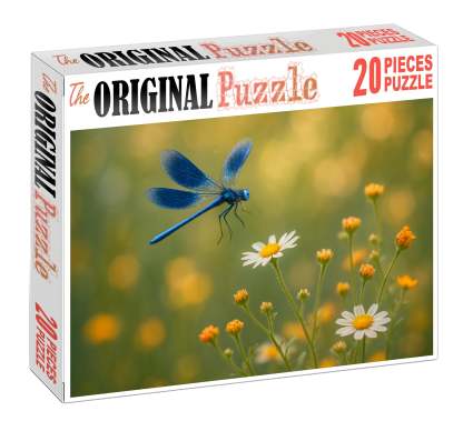 Sapphire Driftwing Ethereal Insect With Transparent Iridescent Wings Puzzle For Adults