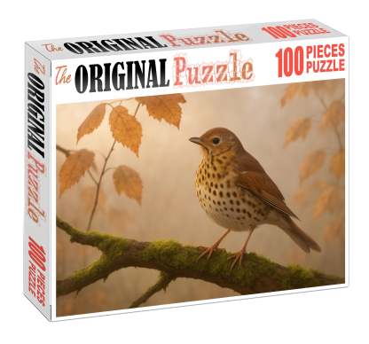 Dusky Thrush The Autumn Forest Songster Unique Puzzle Design