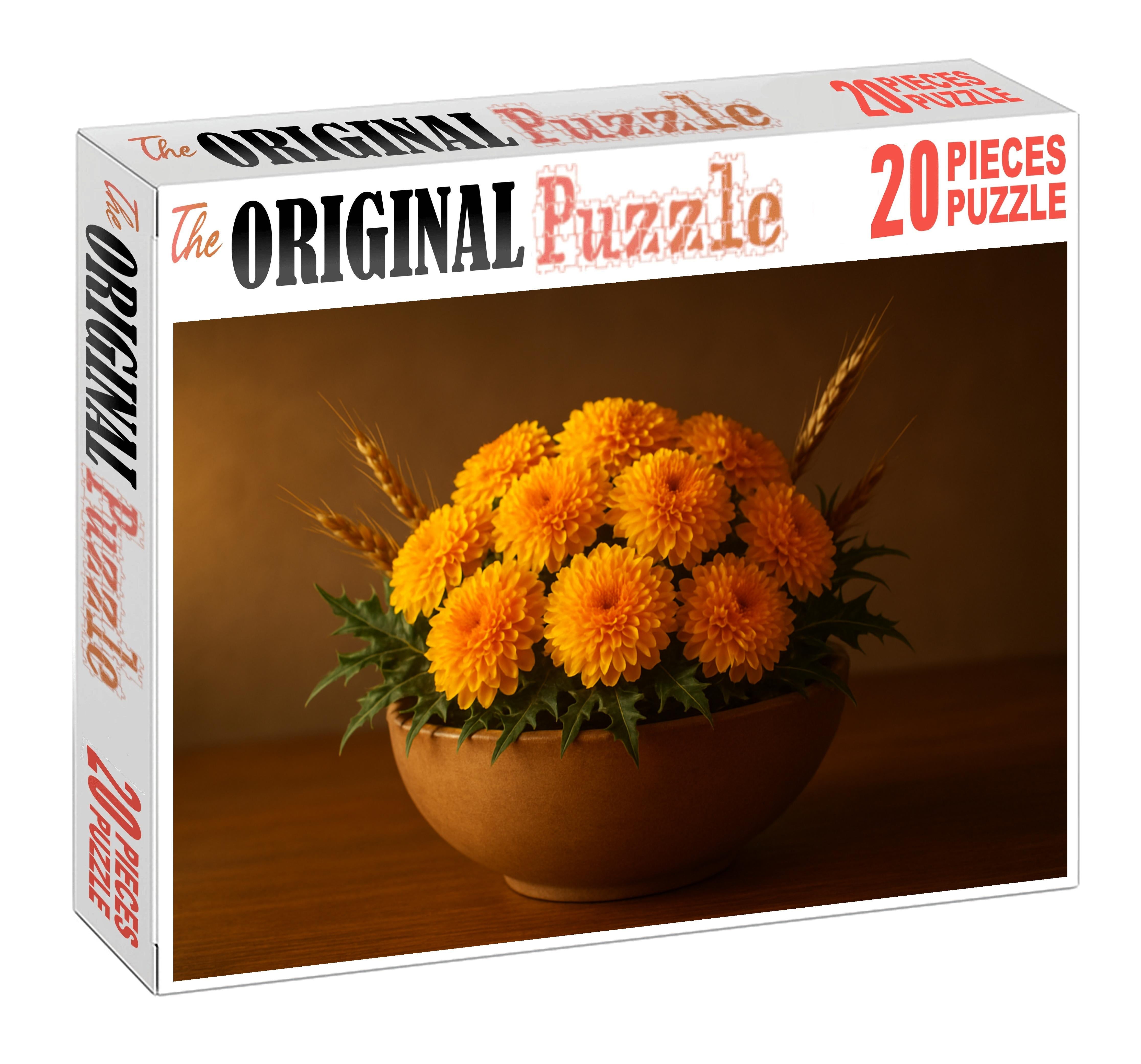 Golden Sunburst Centerpiece Puzzle Collection