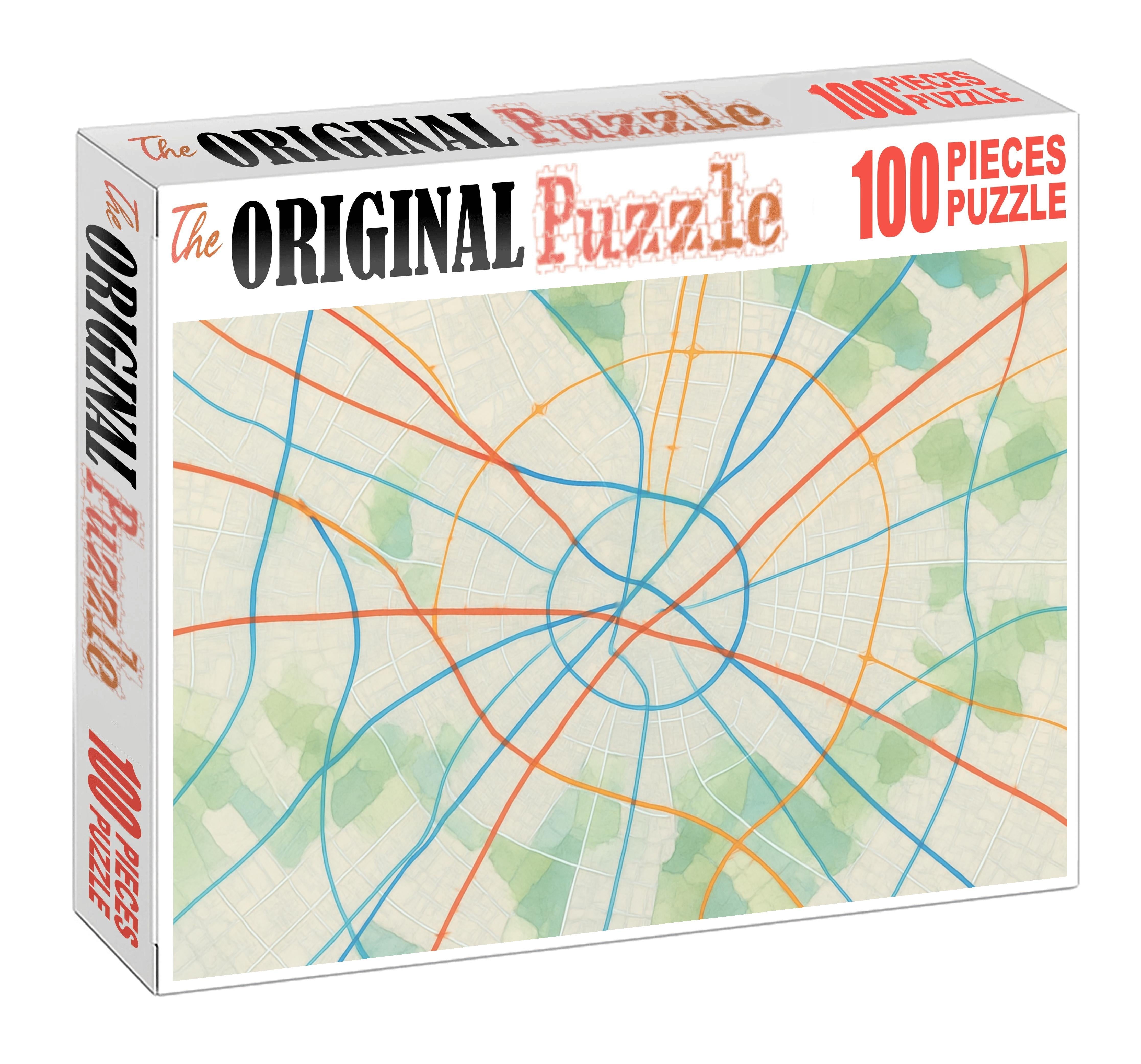 Multilayered Urban Infrastructure Diagram Puzzle Collection