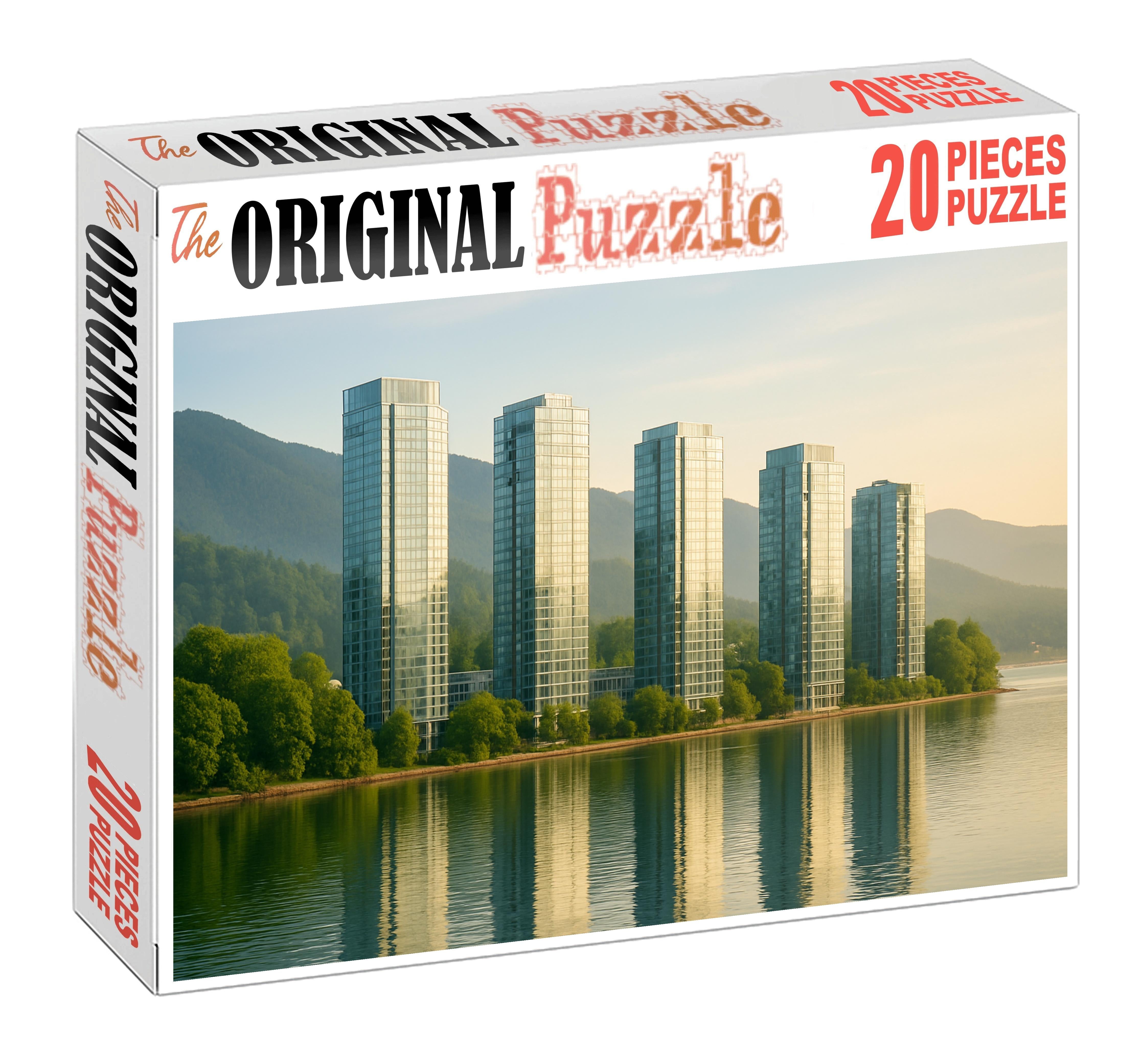 Vancouver Downtown Skyline Known For Its Mountain Backdrop And Sustainable Urban Planning Puzzle For Kids