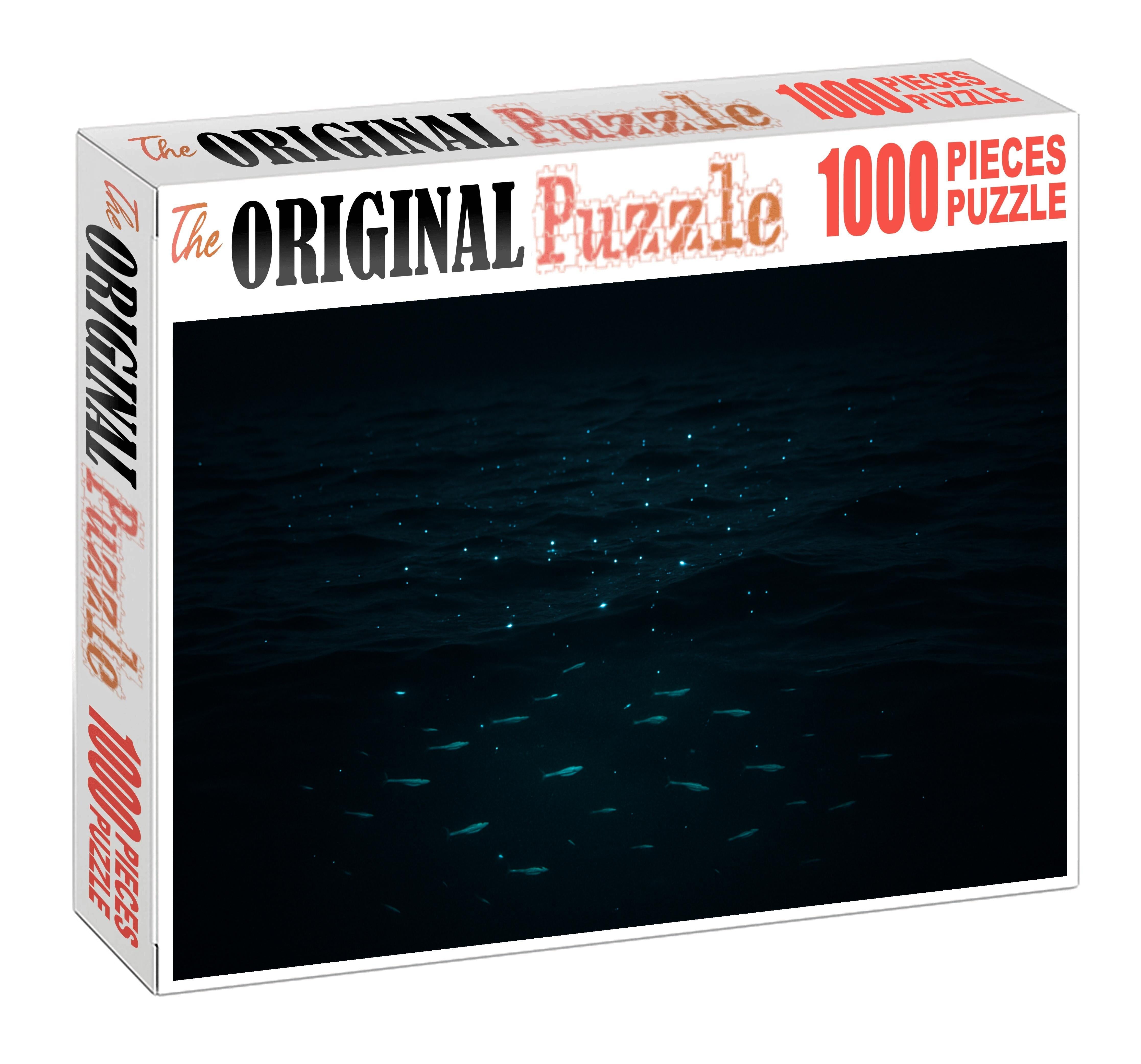 Moonlit Open Ocean Drift 100 Piece Puzzle