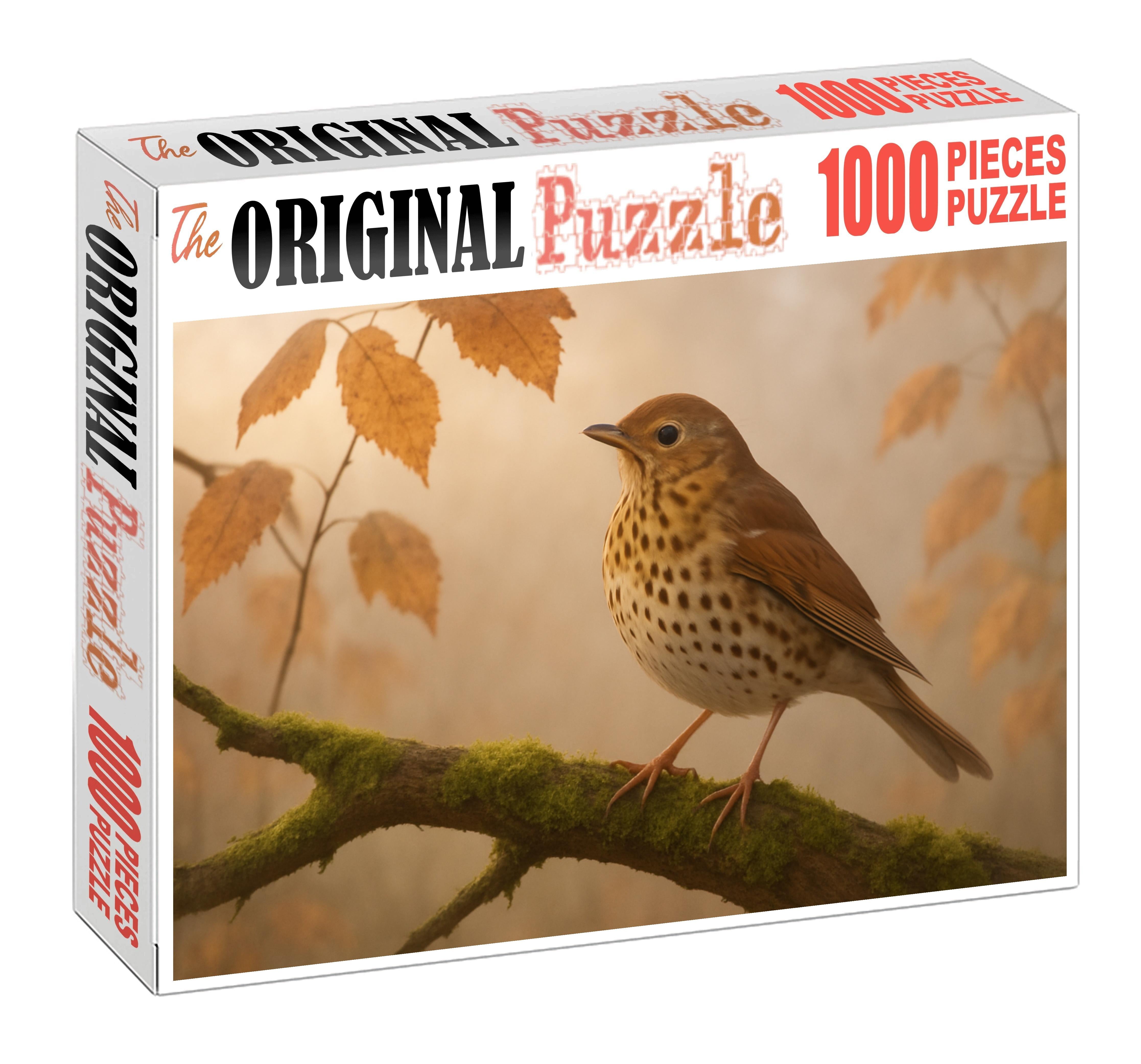 Dusky Thrush The Autumn Forest Songster Unique Puzzle Design