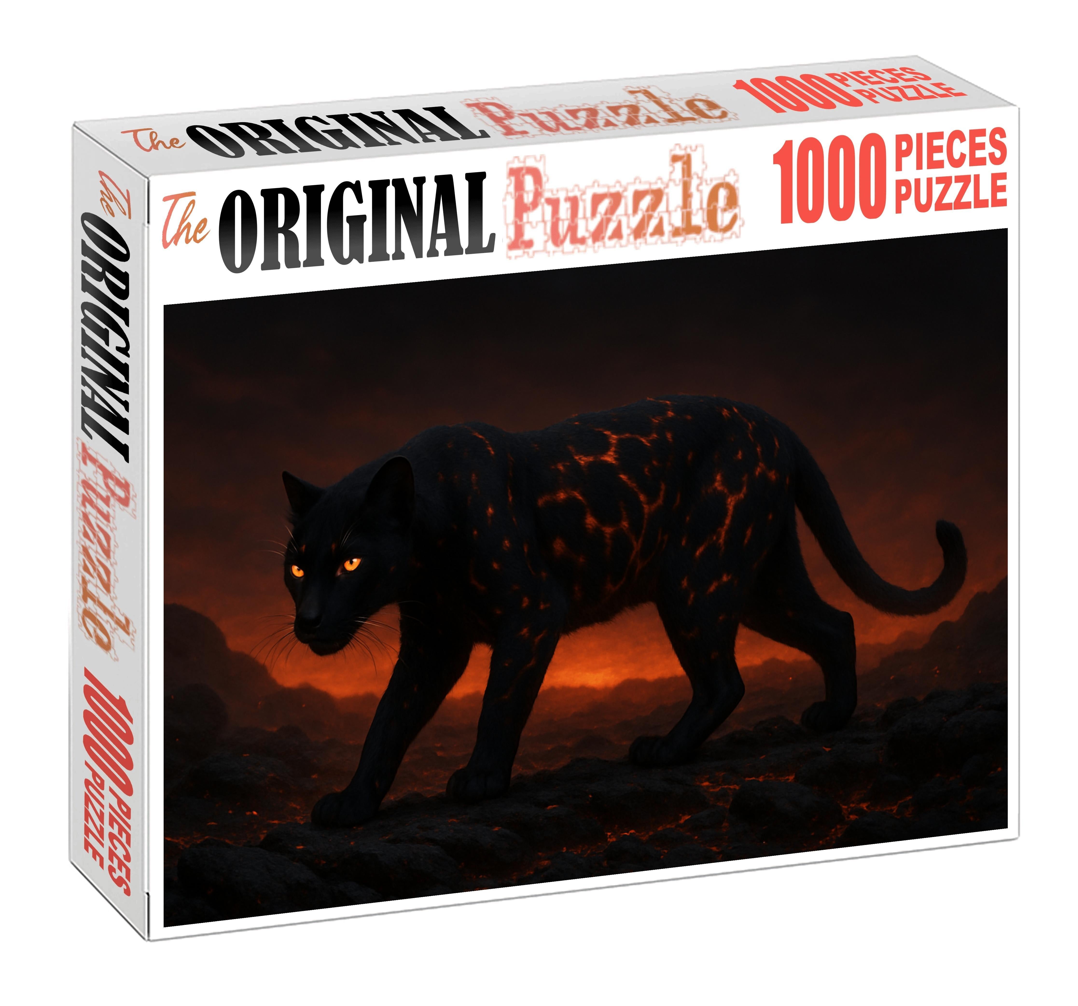 Gilded Ember Lynx 50 Piece Puzzle