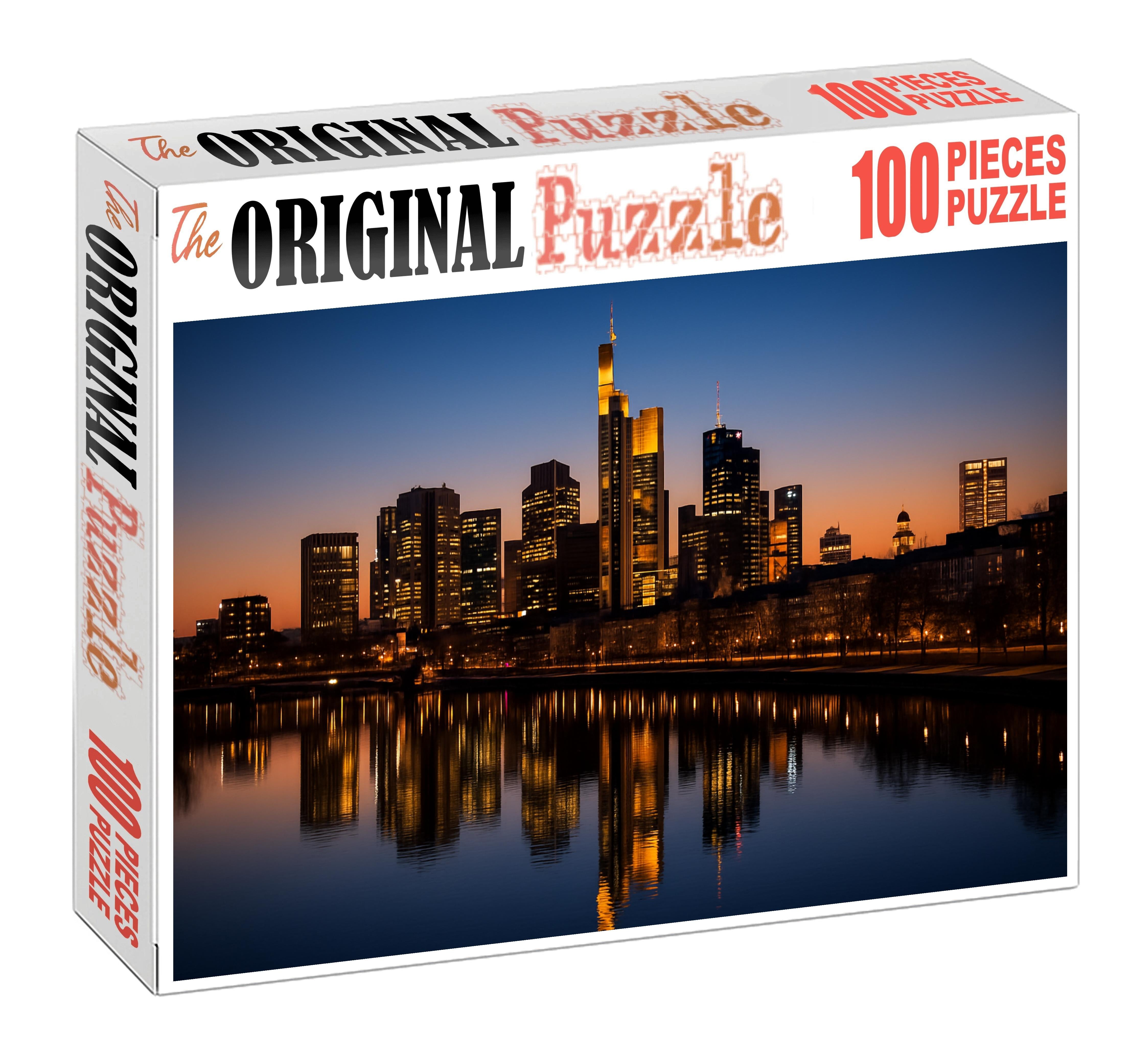 Frankfurt Main Skyline Europes Leading Financial Center Skyline With Commerzbank Tower Easy Puzzles