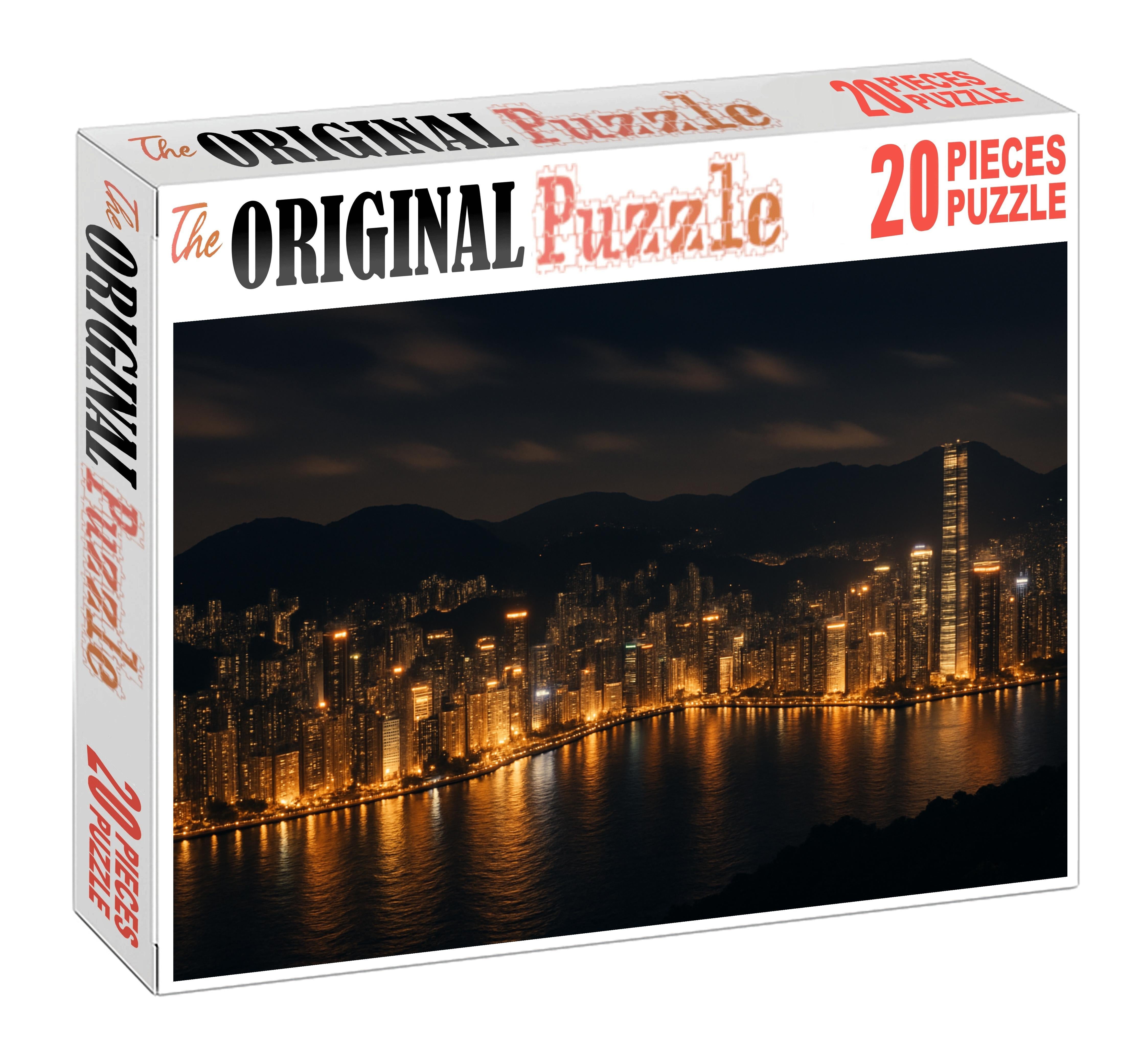 Hong Kong Central Skyline Ranked Asias Top Iconic Profile 100 Piece Puzzle
