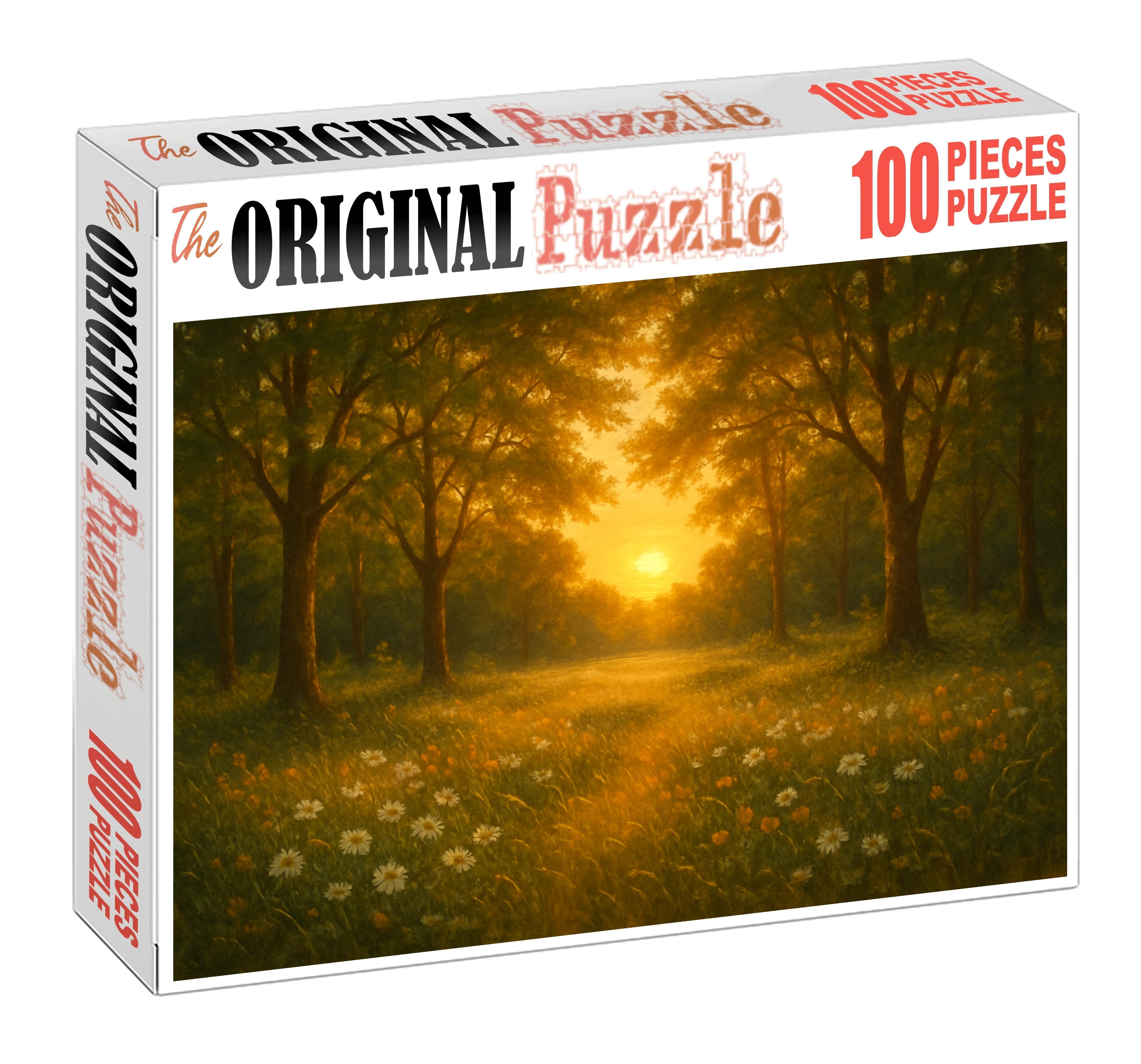 Golden Twilight Glade Large Format Puzzle