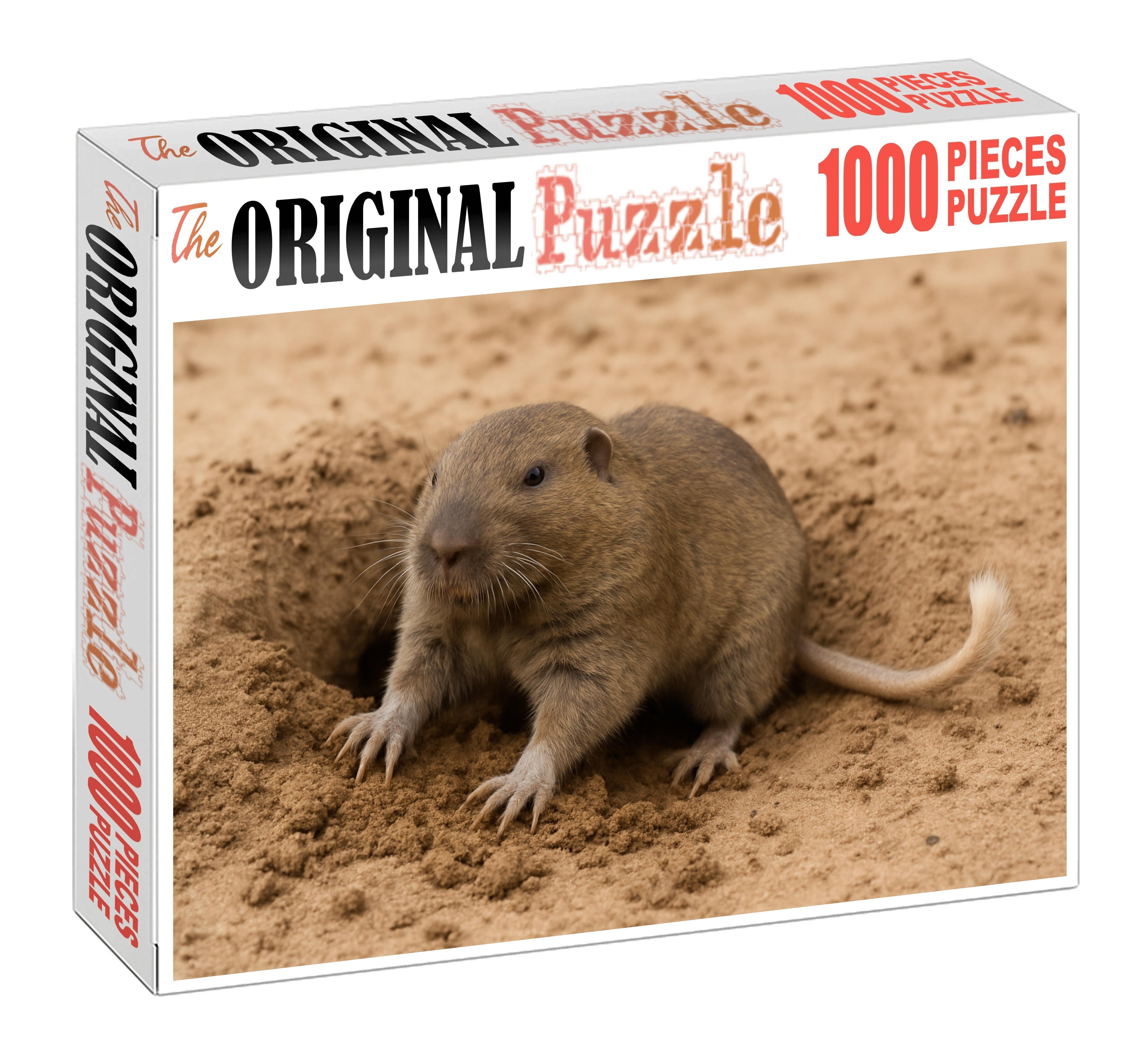 Ivory-tailed Burrower Compact Rodent With Strong Claws And Long Tail Puzzle Fun
