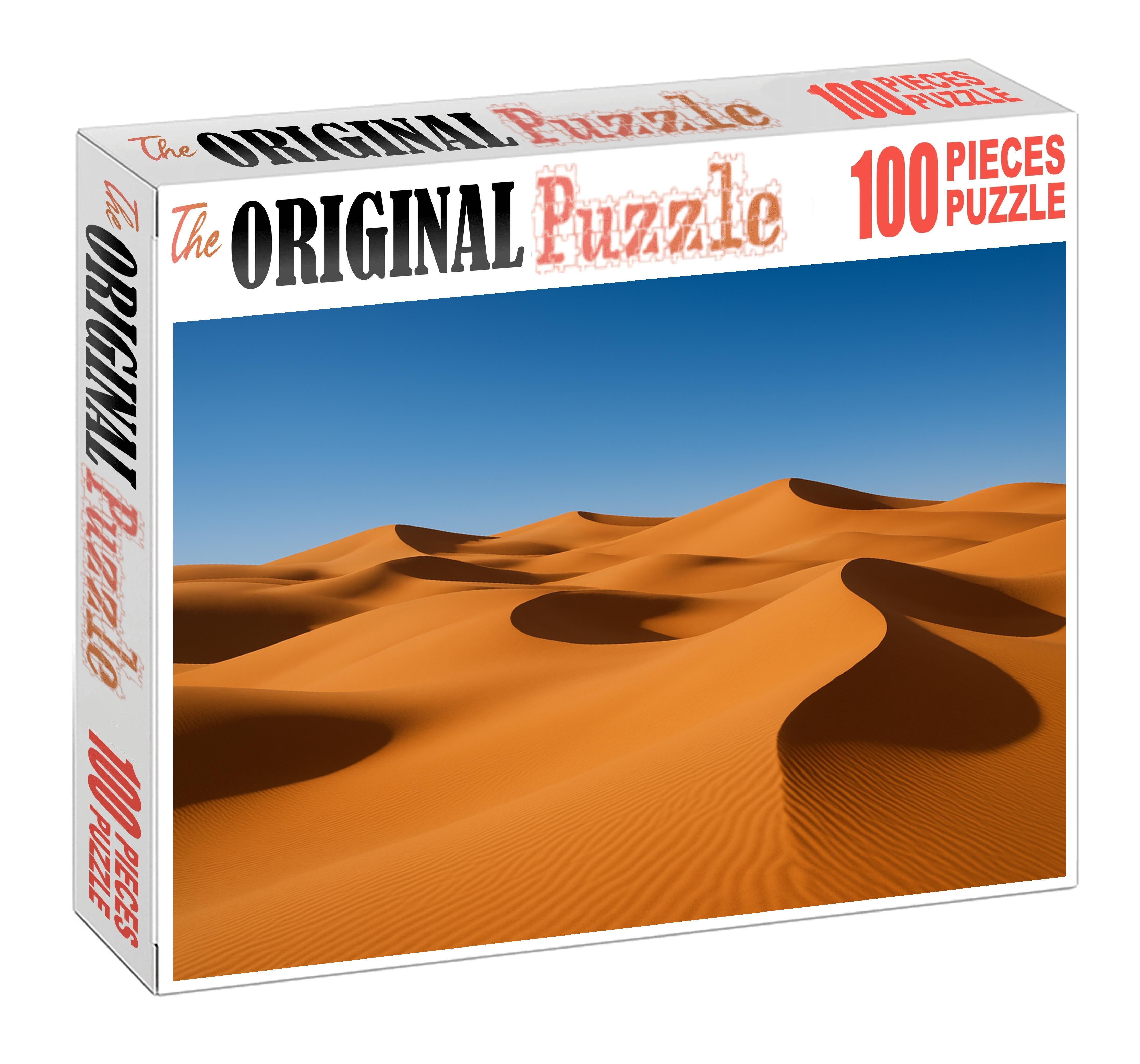 Amber Waves Plateau Rolling Sands Under A Crisp Blue Sky Premium Puzzle Pieces