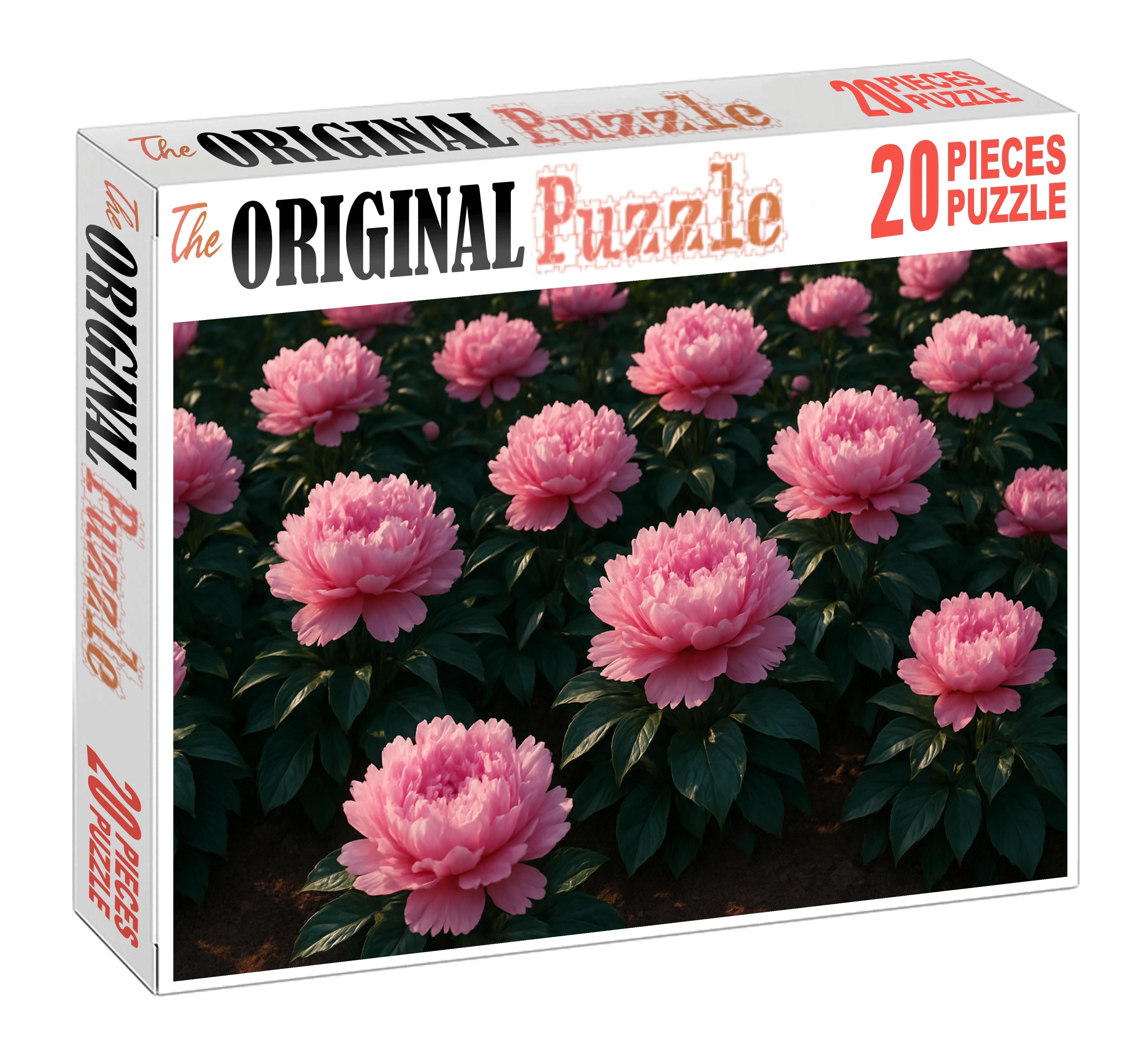 Blushing Peony Garden Bed 200 Piece Puzzle