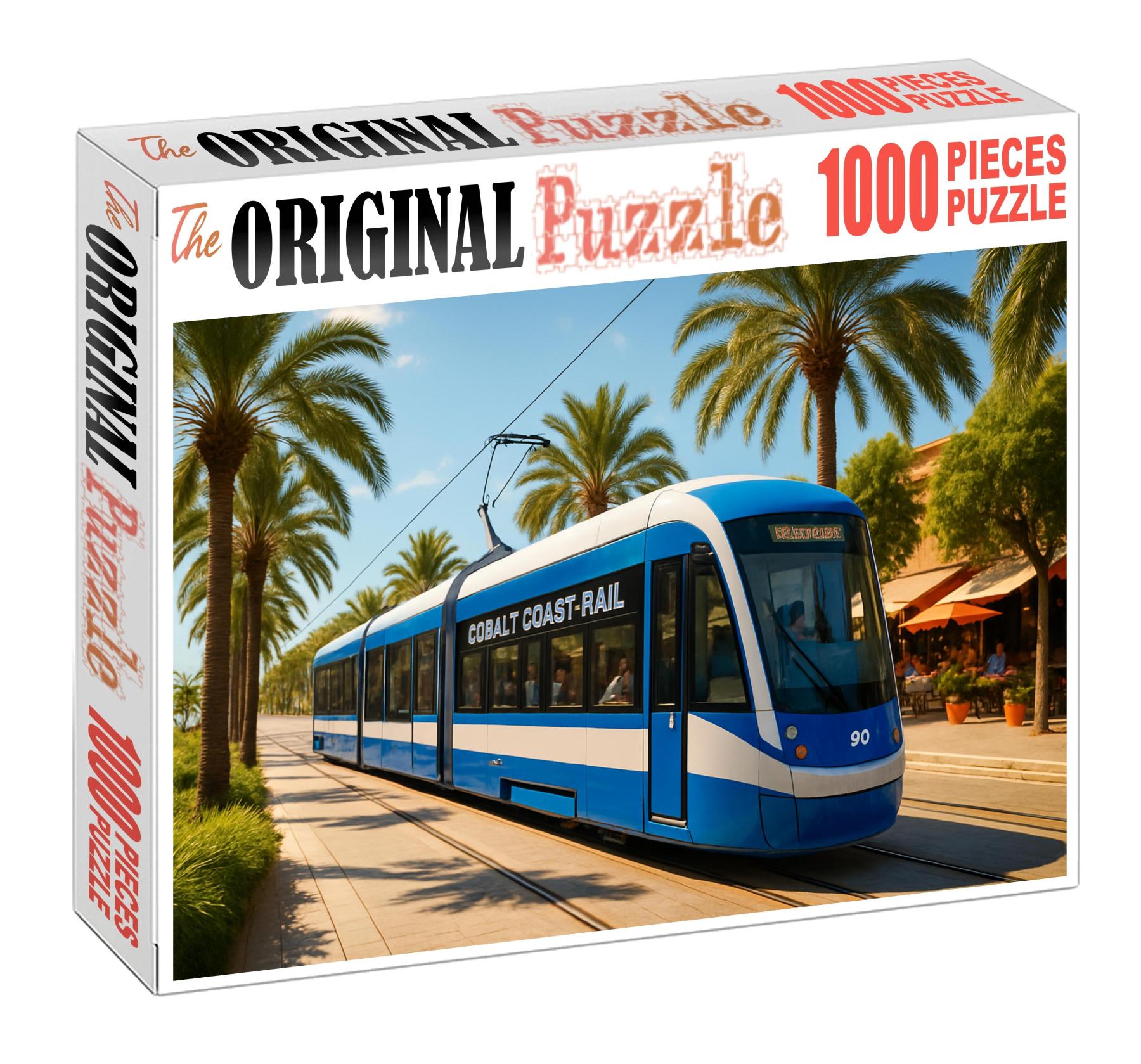 Cobalt Coast Light Rail Modern Electric Tram System With Sleek Low-floor Cars Challenging Puzzles