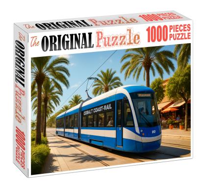 Cobalt Coast Light Rail Modern Electric Tram System With Sleek Low-floor Cars Challenging Puzzles