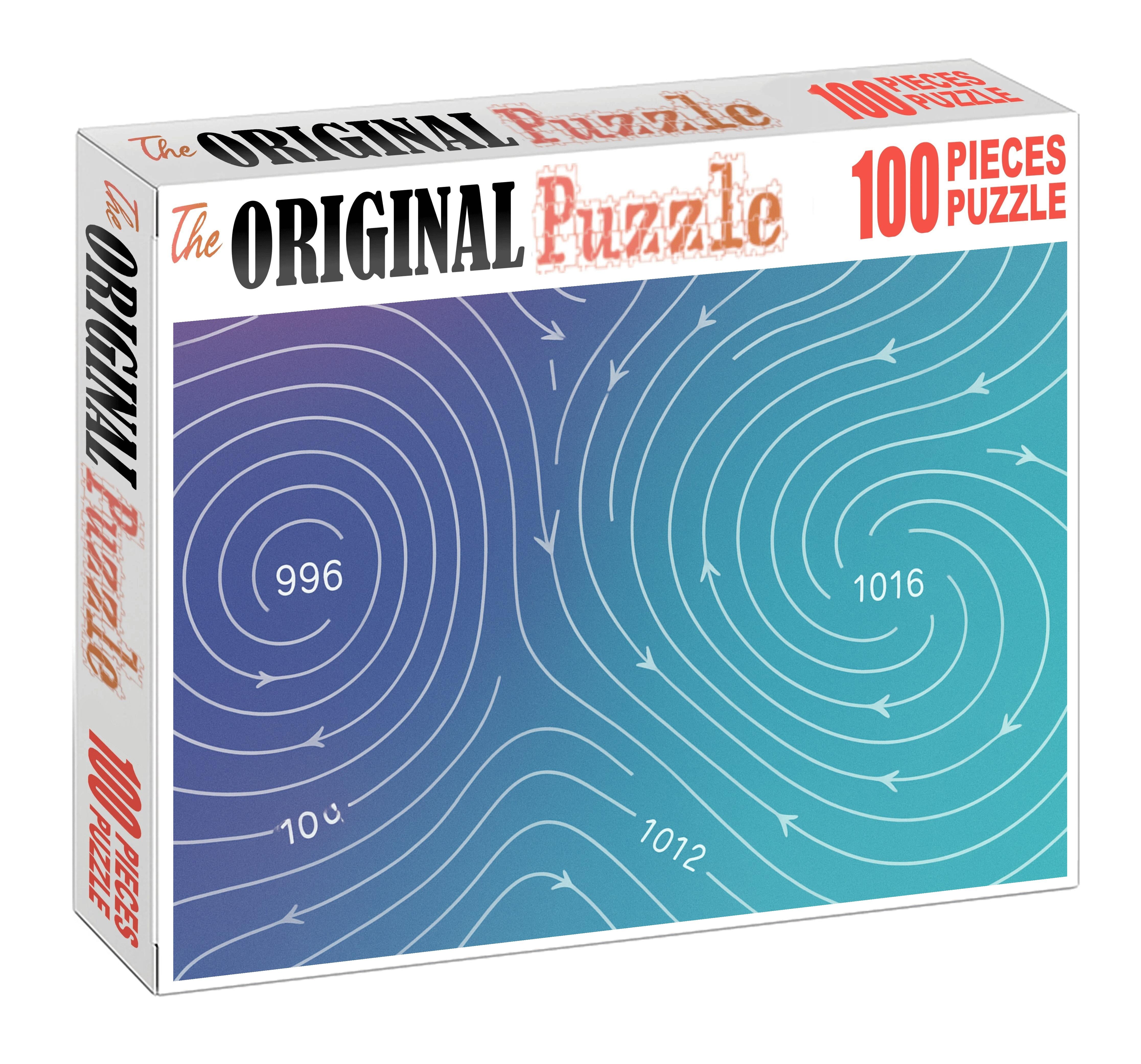 Atmospheric Pressure Isobar Map Mini Puzzle