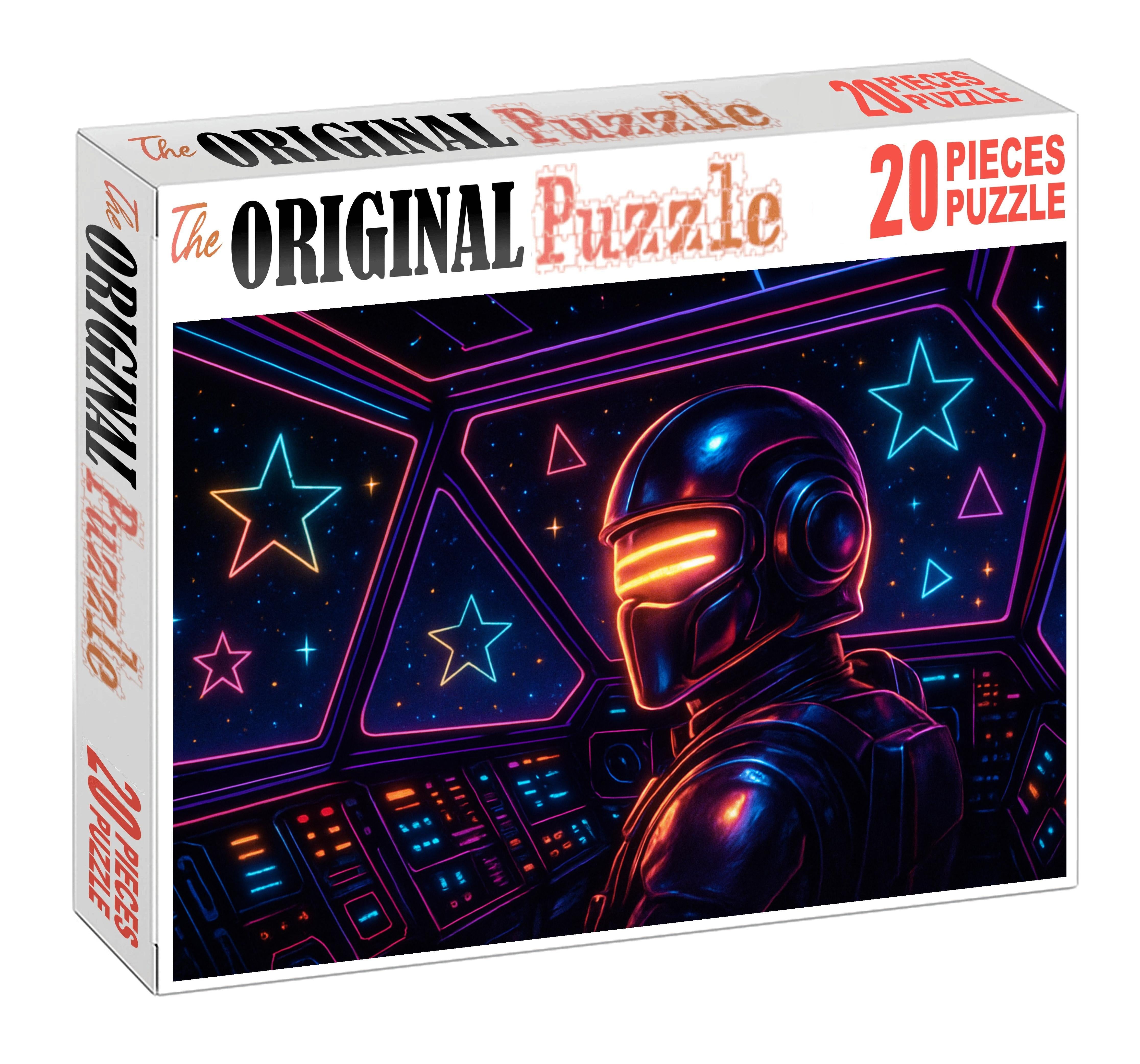 Retro Space Odyssey Synthwave Unique Puzzle Design