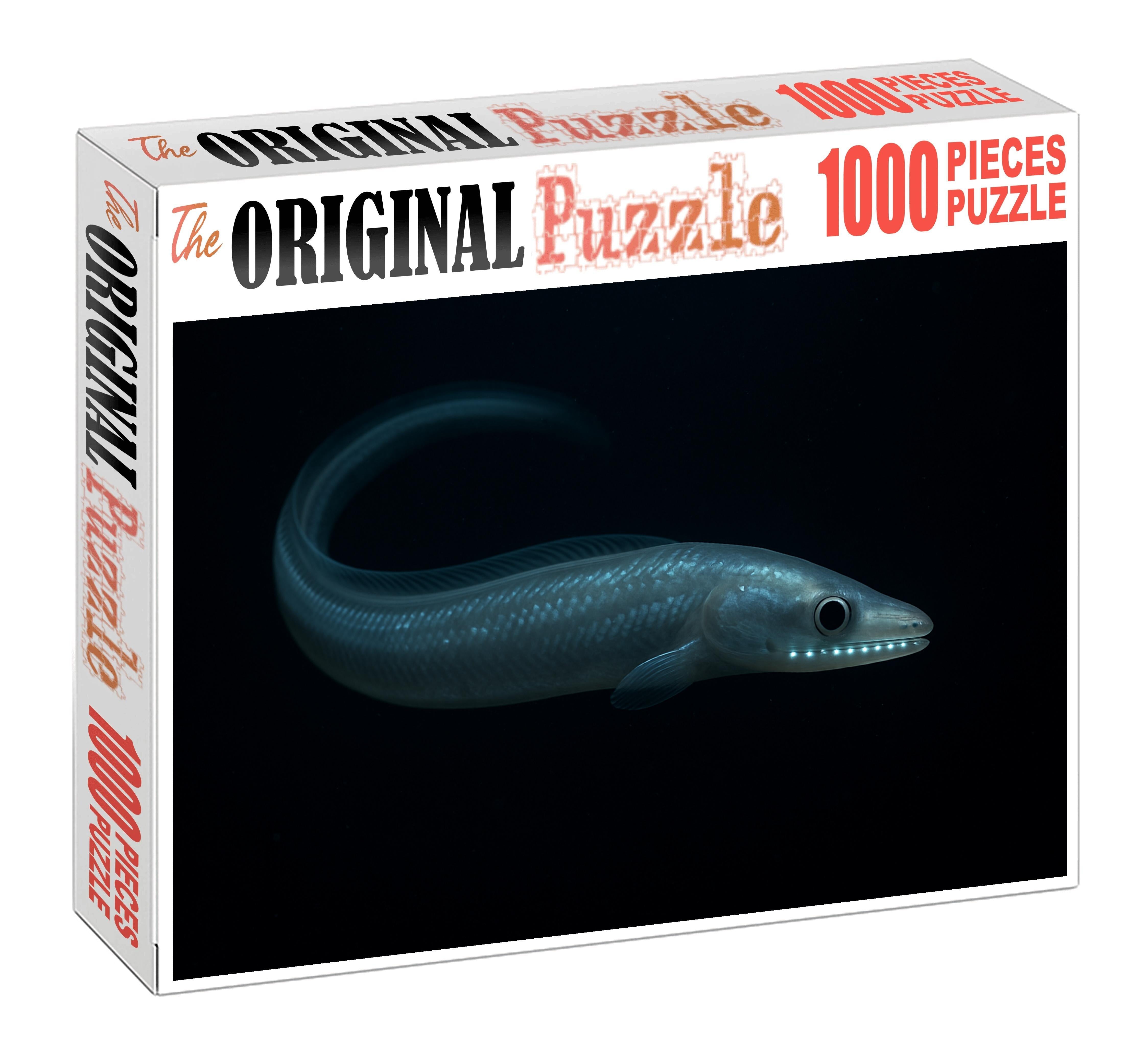 Pearl-scaled Abyssal Eel Deep Ocean Predator With Translucent Body Puzzle Fun