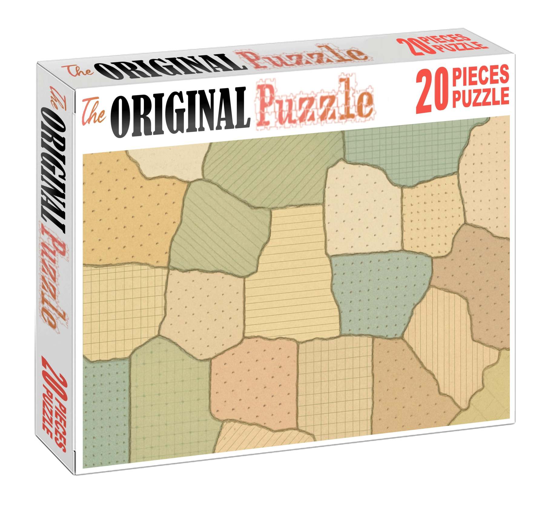 Soil Texture Mosaic With Hatch Overlay Premium Puzzle Pieces