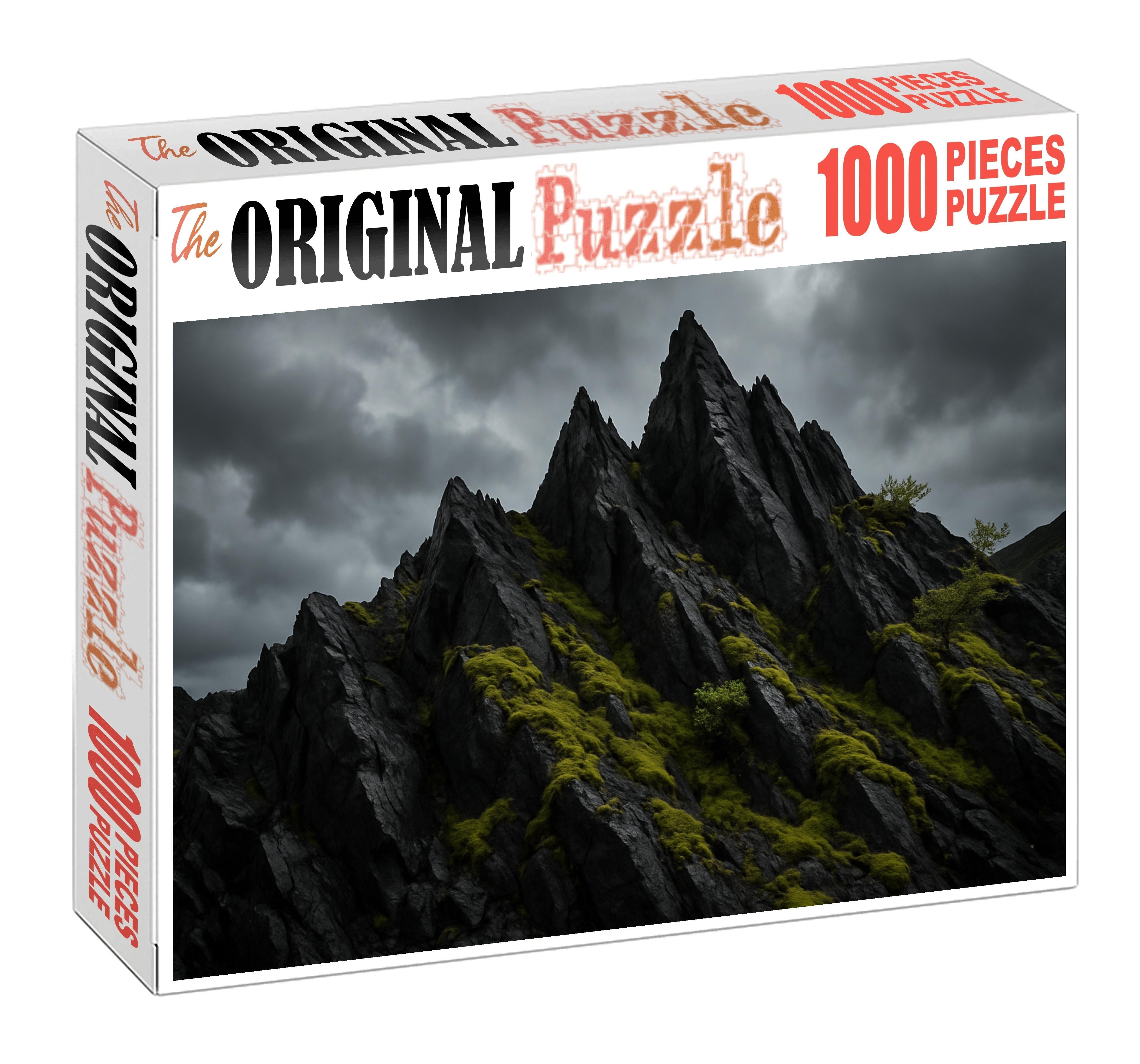 Obsidian Crest Under Stormy Skies Large Format Puzzle
