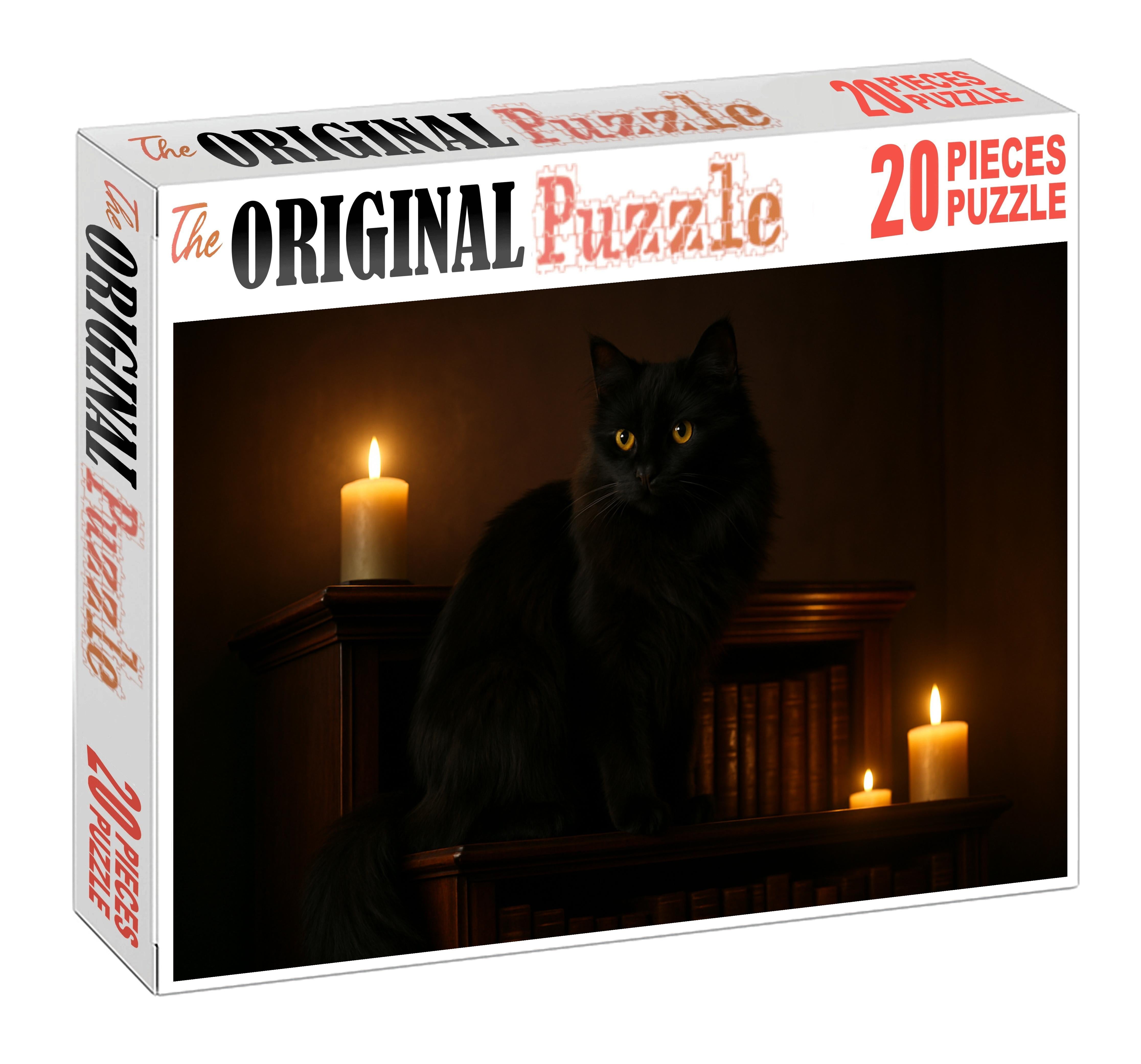 Shadow Lace Silky Black Longhair With Poised Elegance Puzzle Fun