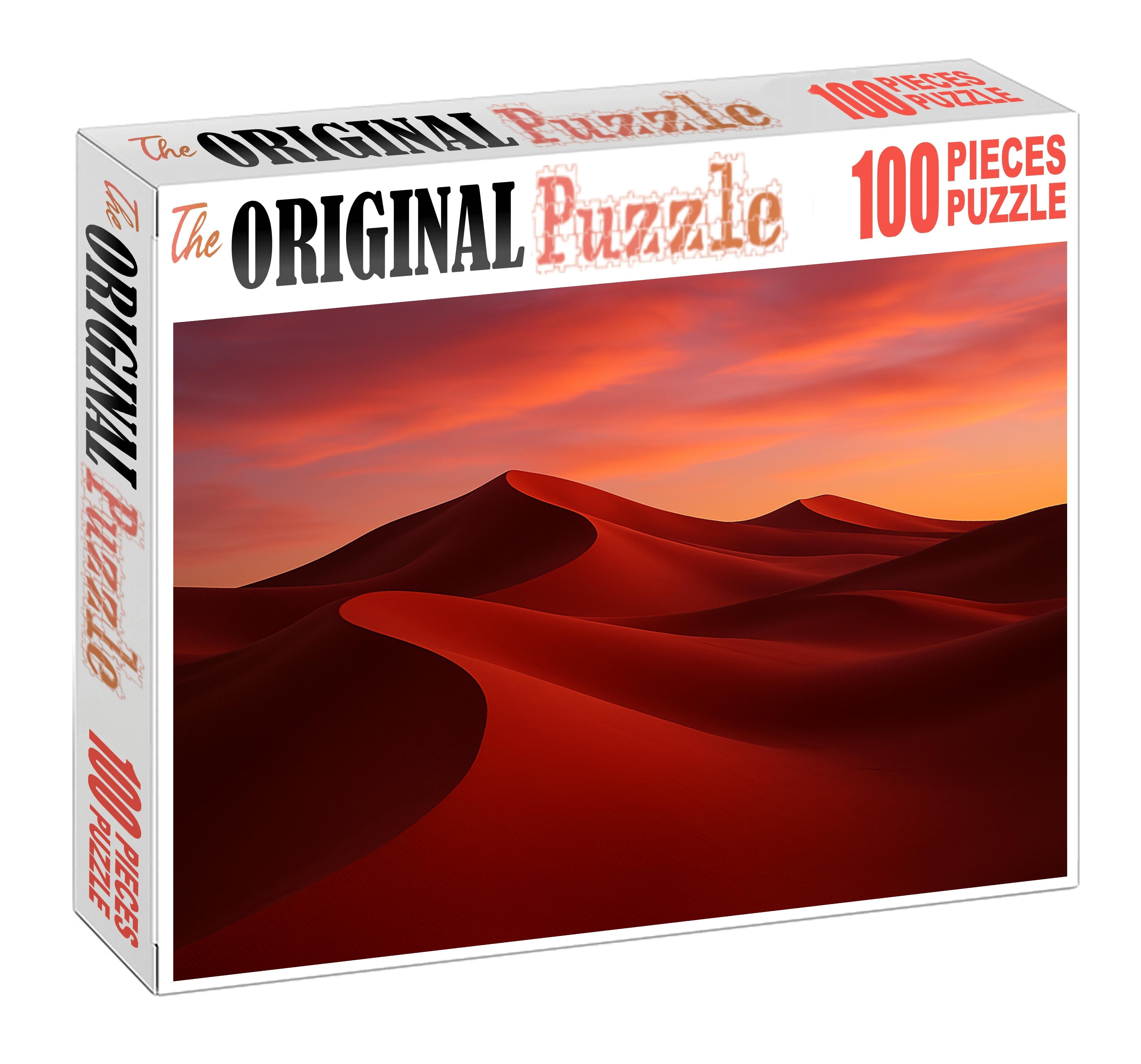 Crimson Evening Sand Dunes 500 Piece Puzzle