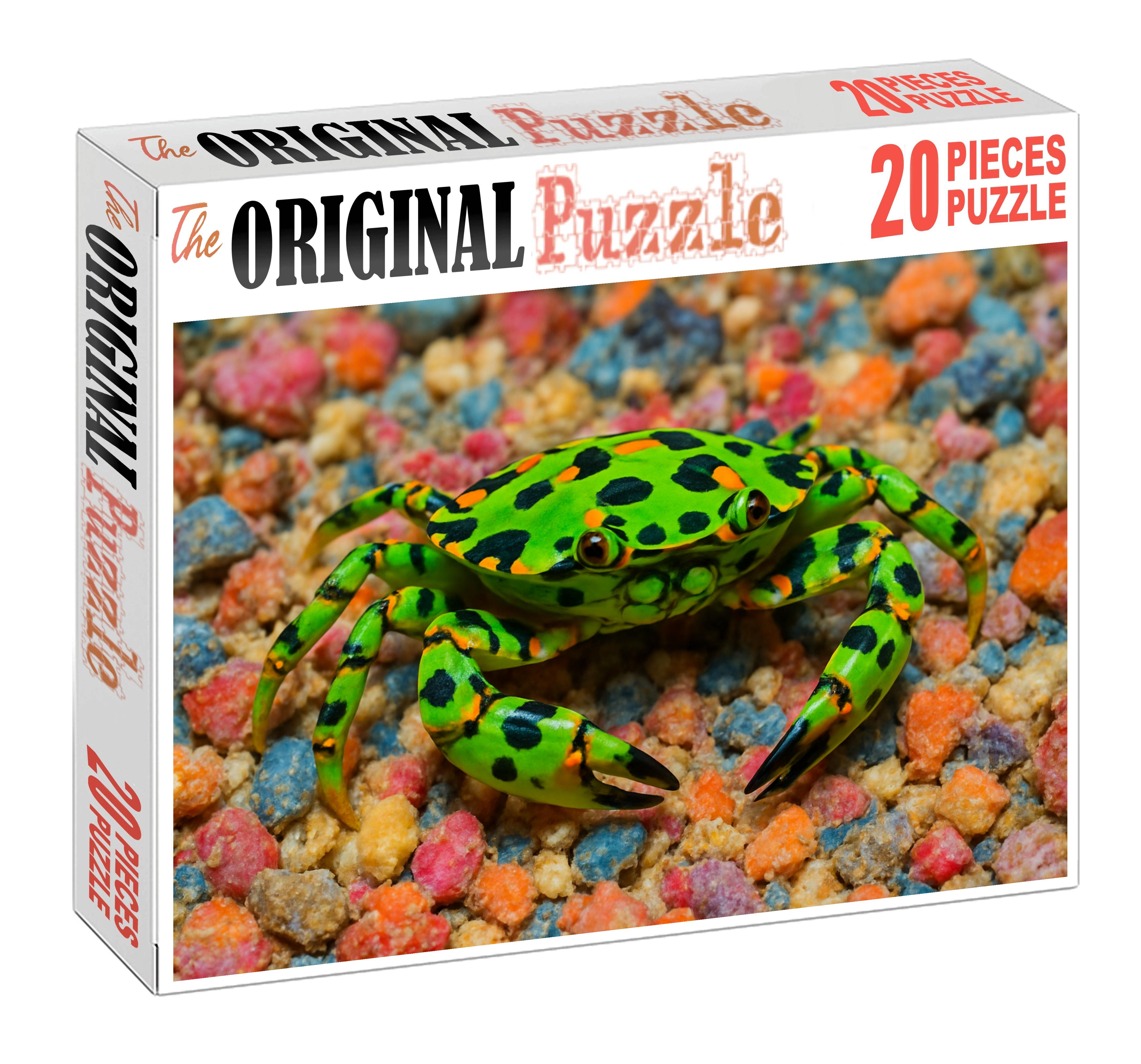 Emerald Harlequin Crab Camouflaged Reef Dweller Challenging Puzzles