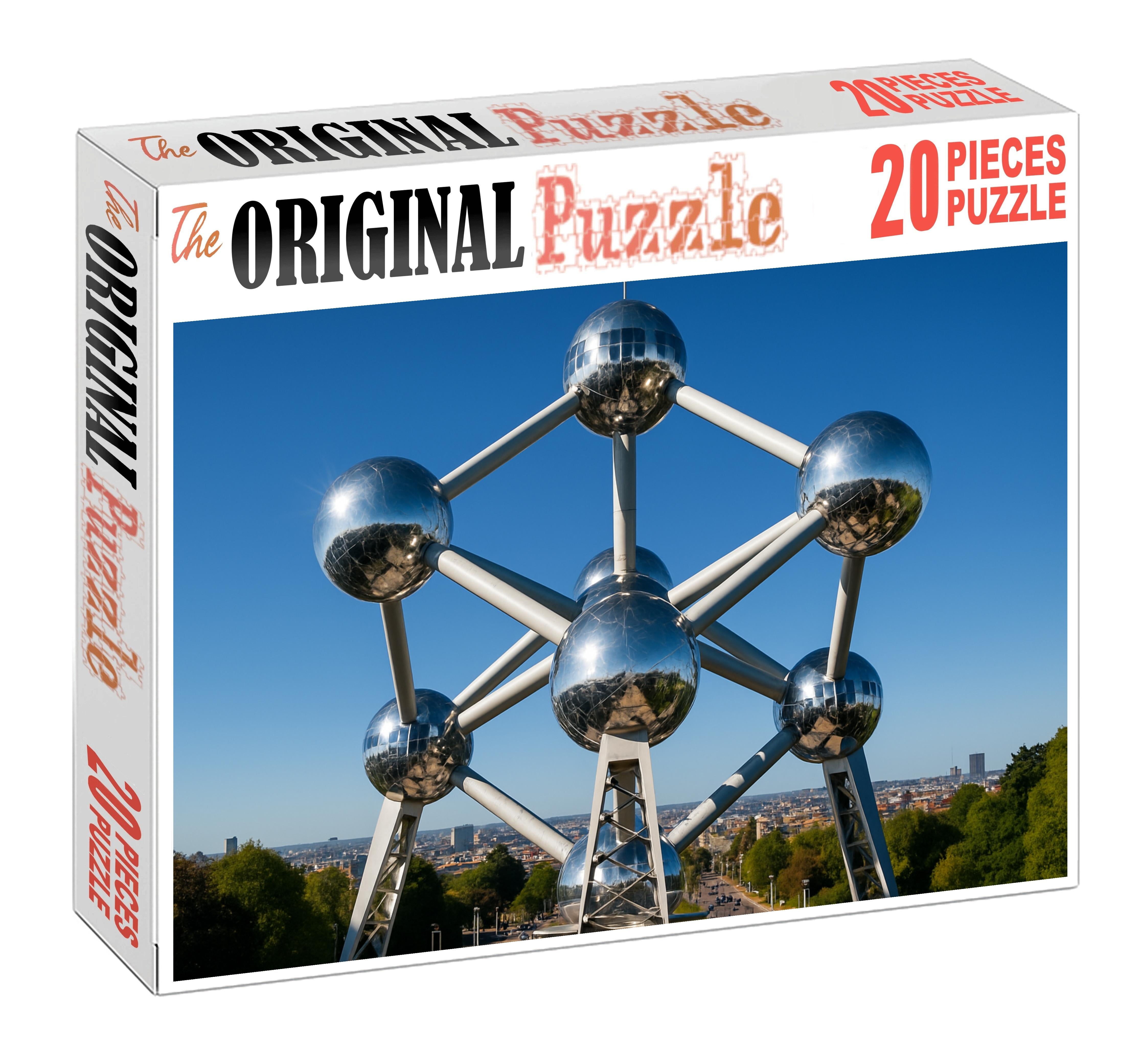 The Atomium Situated In Brussels Belgium Identified By 6850 Globally As A Symbol Of Scientific Progress And Futuristic Design Unique Puzzle Design