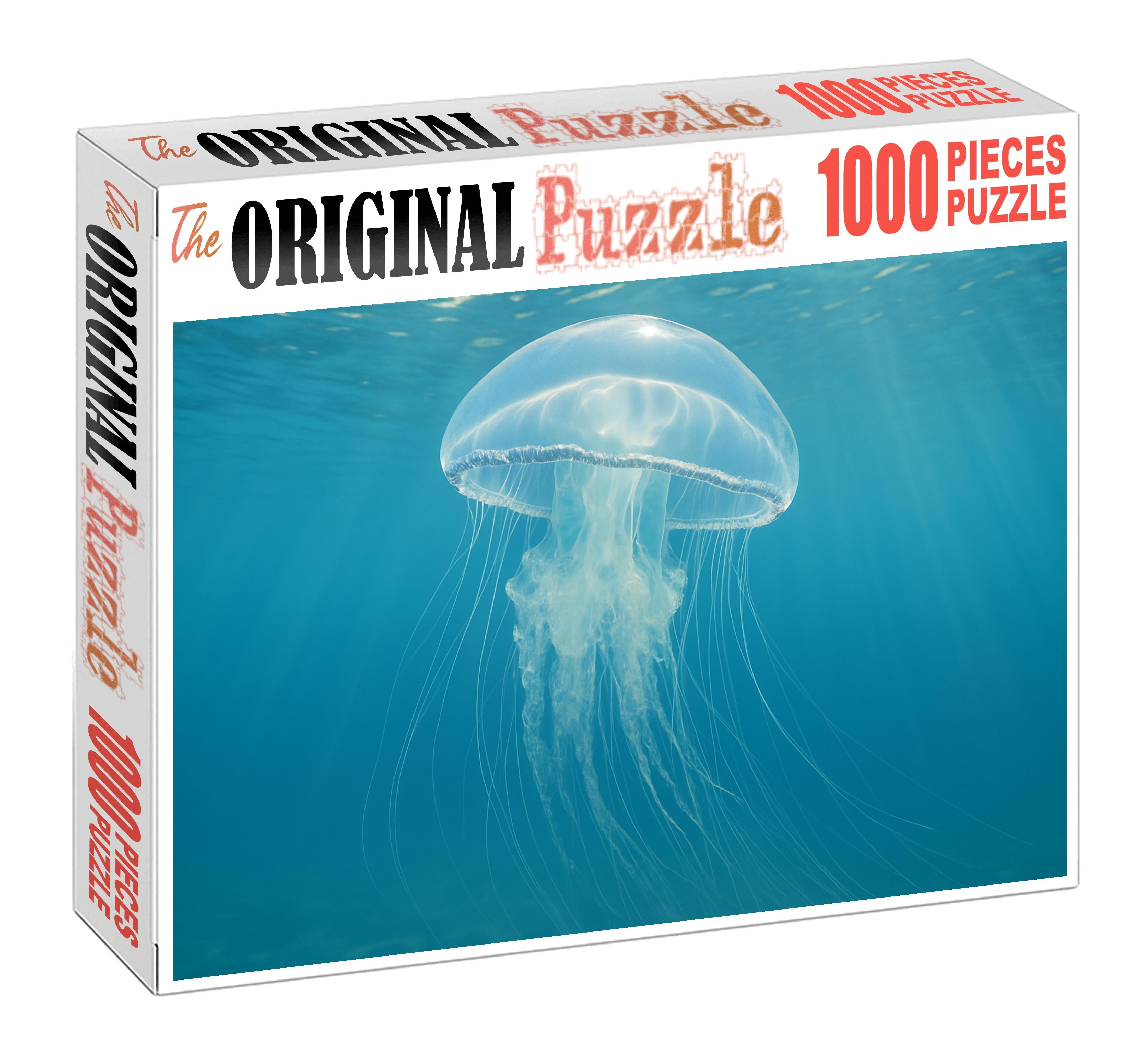 Silver Veil Jellyfish Graceful Pelagic Drifter Family Puzzles