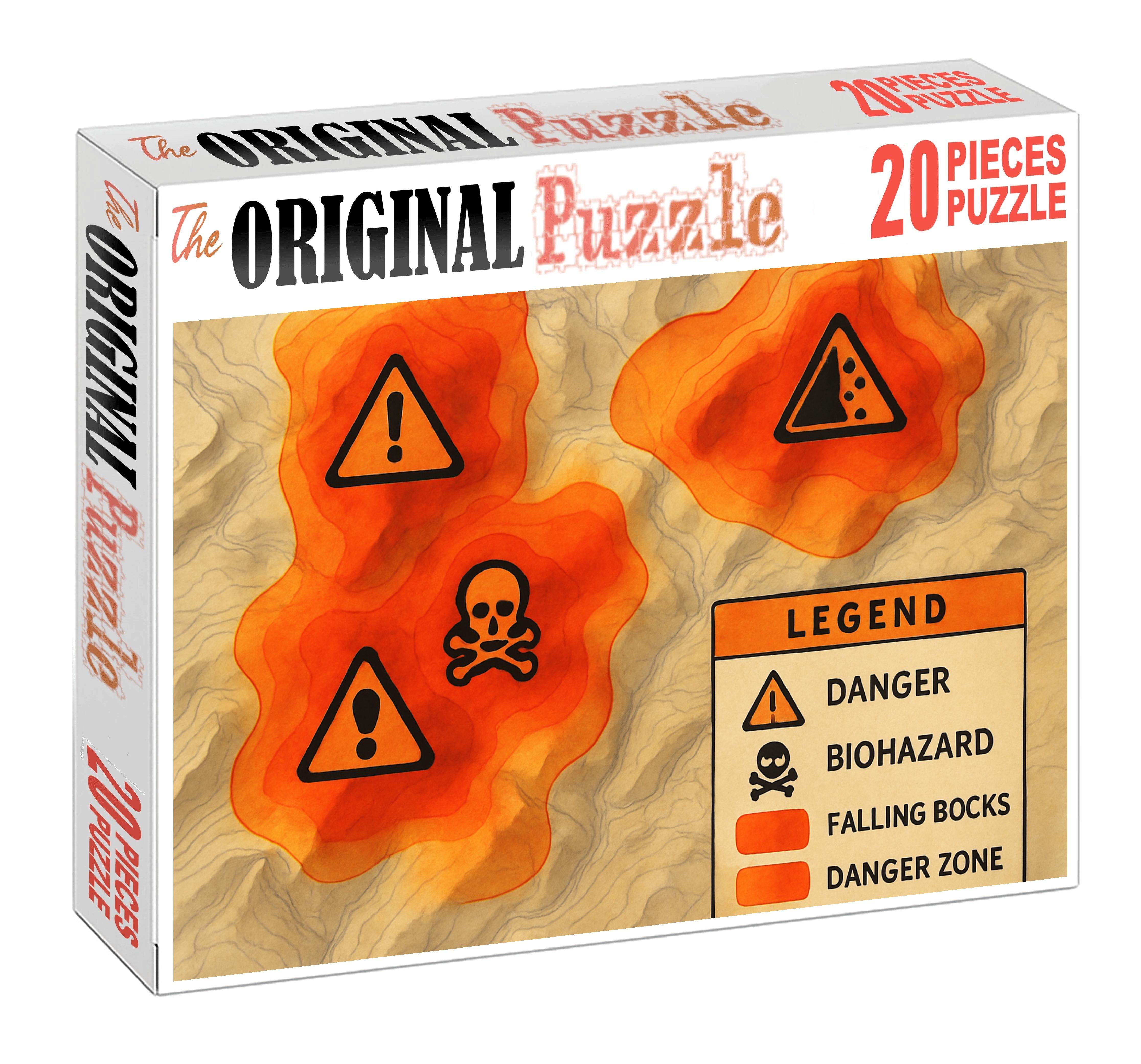 Volcanic Activity Hazard Zones Map Easy Puzzles