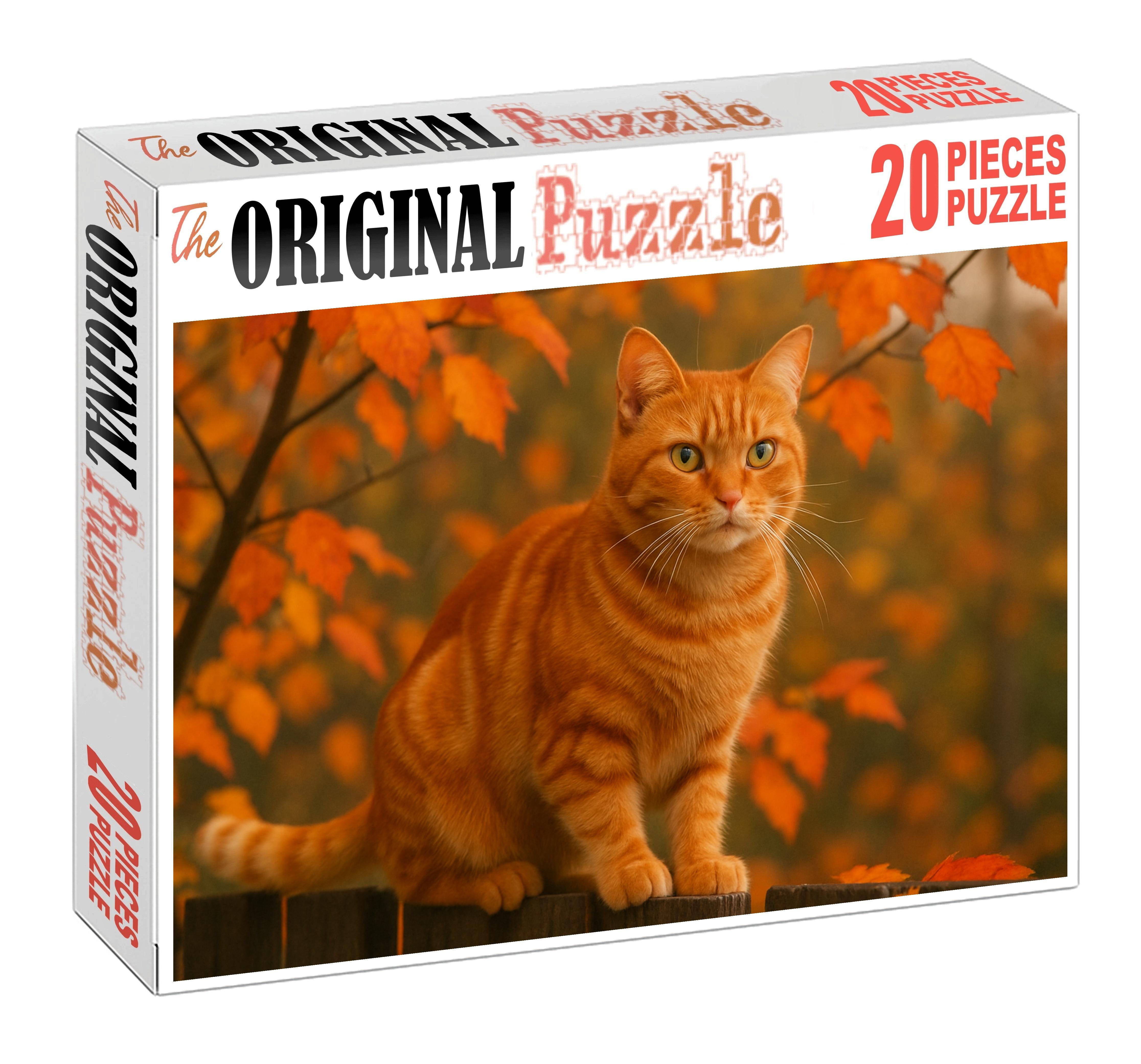 Crimson Whisker Fiery Red Tabby With Spirited Charm 200 Piece Puzzle