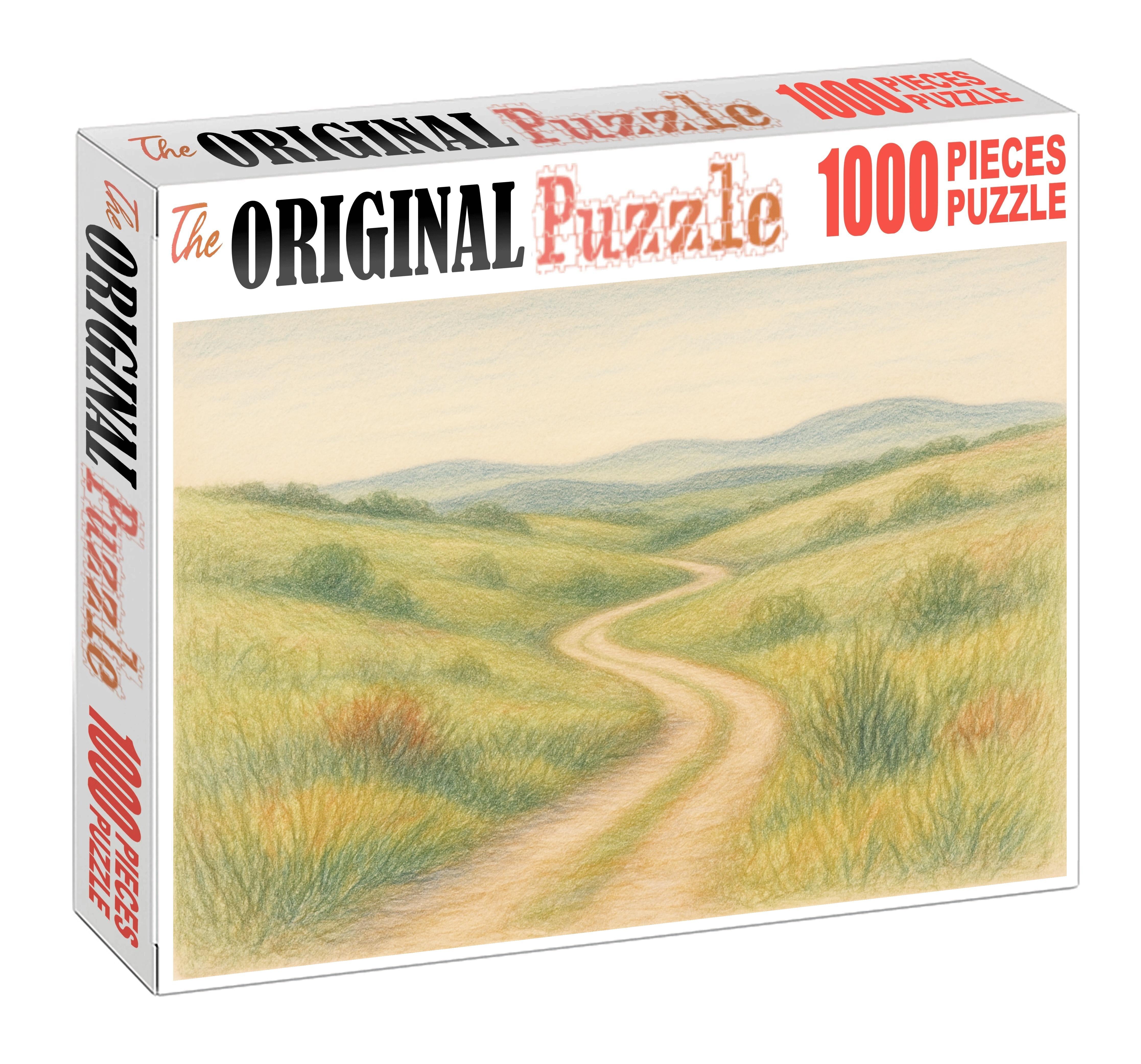 Quiet Countryside Path Fine Colored Pencil With Layered Texture Puzzle Challenge